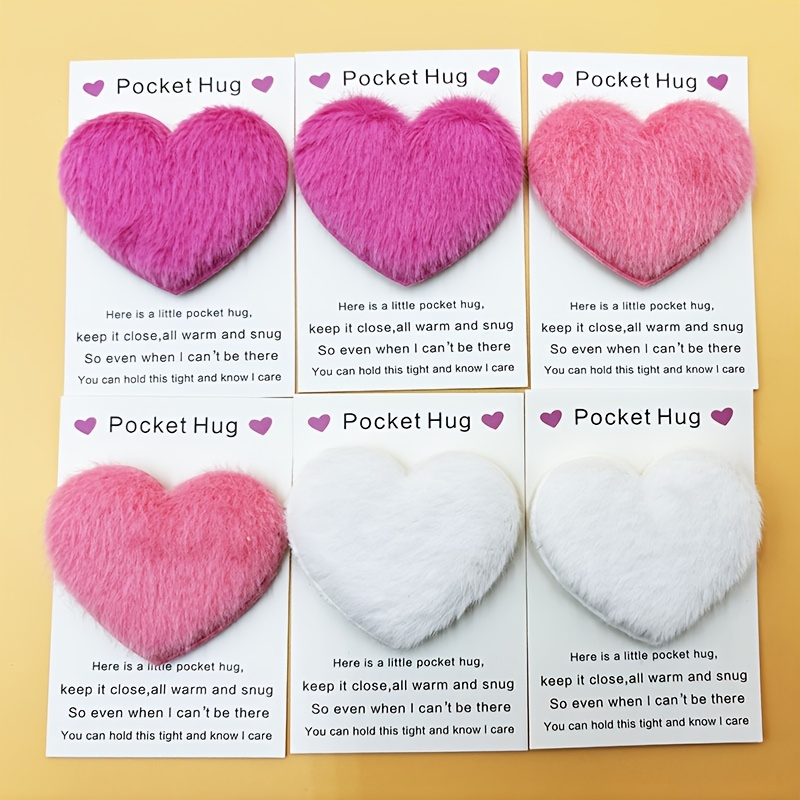 

6pcs Pocket Hug Cards – Adorable Mini Gift For Birthdays, Christmas, Weddings, Valentine's Day, Day – Friends, Family, And Guests, All Ages 14+