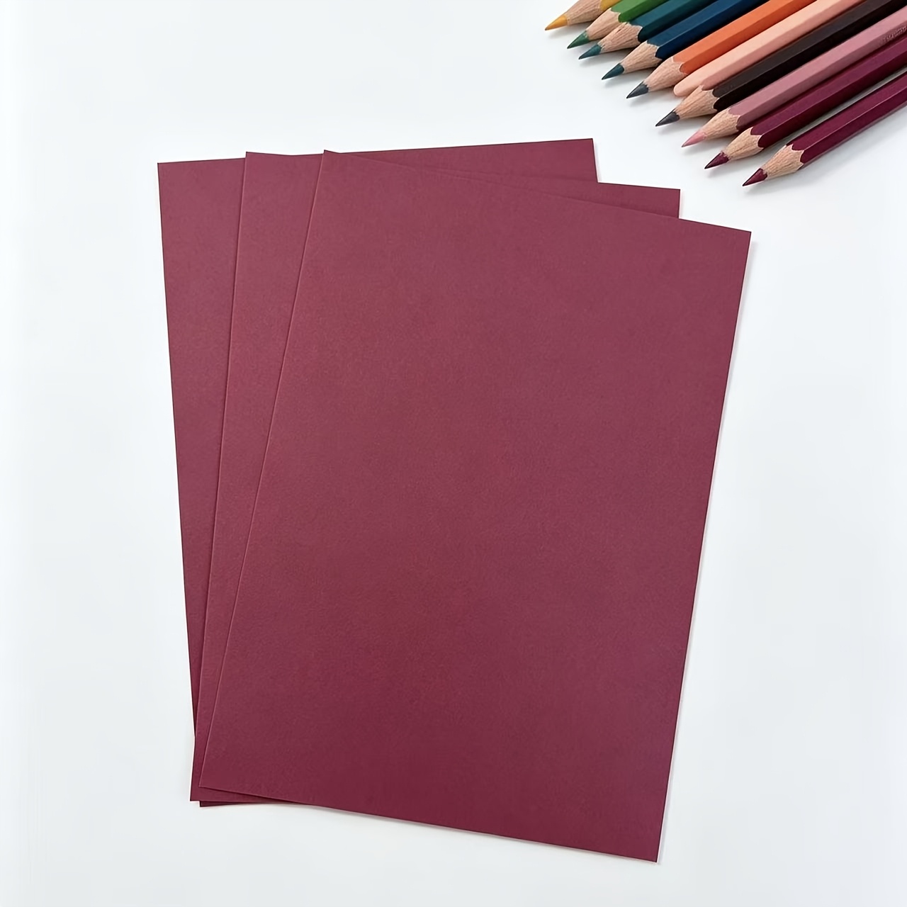 TEMU Colorful Hard Cardstock, 31 Sheets A5 Size Handmade Paper, Origami And Paper Cutting Materials, Art Cardstock, Greeting Card Paper, Hand-drawn