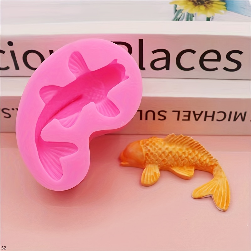 

3d & Carp Silicone Mold For, Decorating, And Accessories - Animal-themed Craft Tool