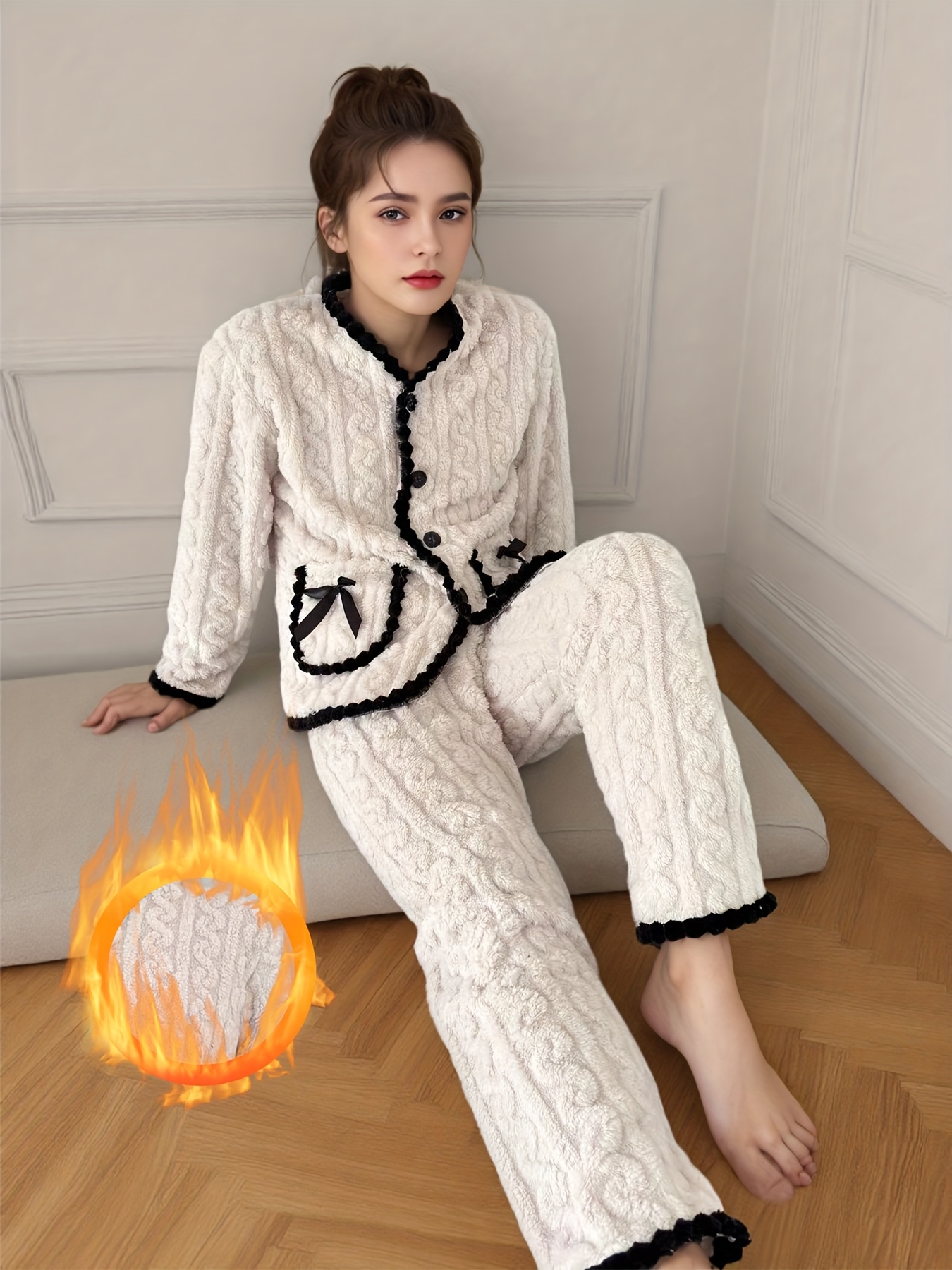 Aesthetic Pretty Flannel Pajamas LoveShackFancy Flannel Pajama Set