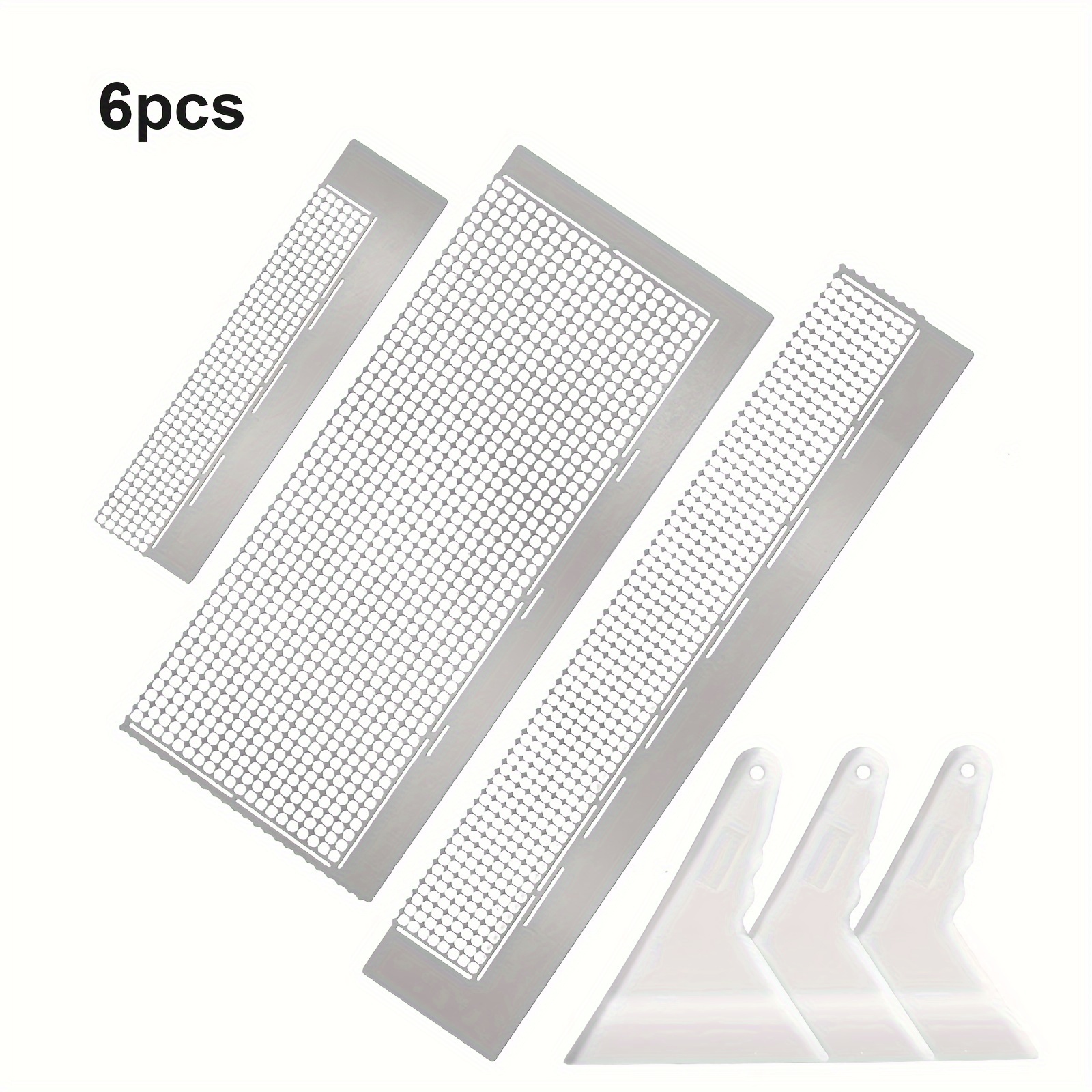 Image of Stainless Diamond Drawing Ruler Steel 5d Drawing Mesh Ruler With 240 520 1020 Blank Grids For Or Partial Drills Art Crafts Diamond Painting Kits