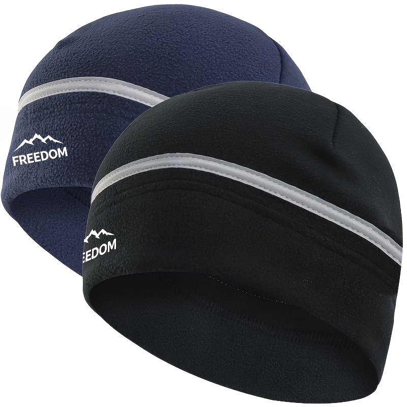 TEMU 2pcs Set Of Men's And Women's Autumn And Winter Snow Hats, Night Running Hats, And Warm Sports Hats, Suitable For Outdoor Fishing And Running