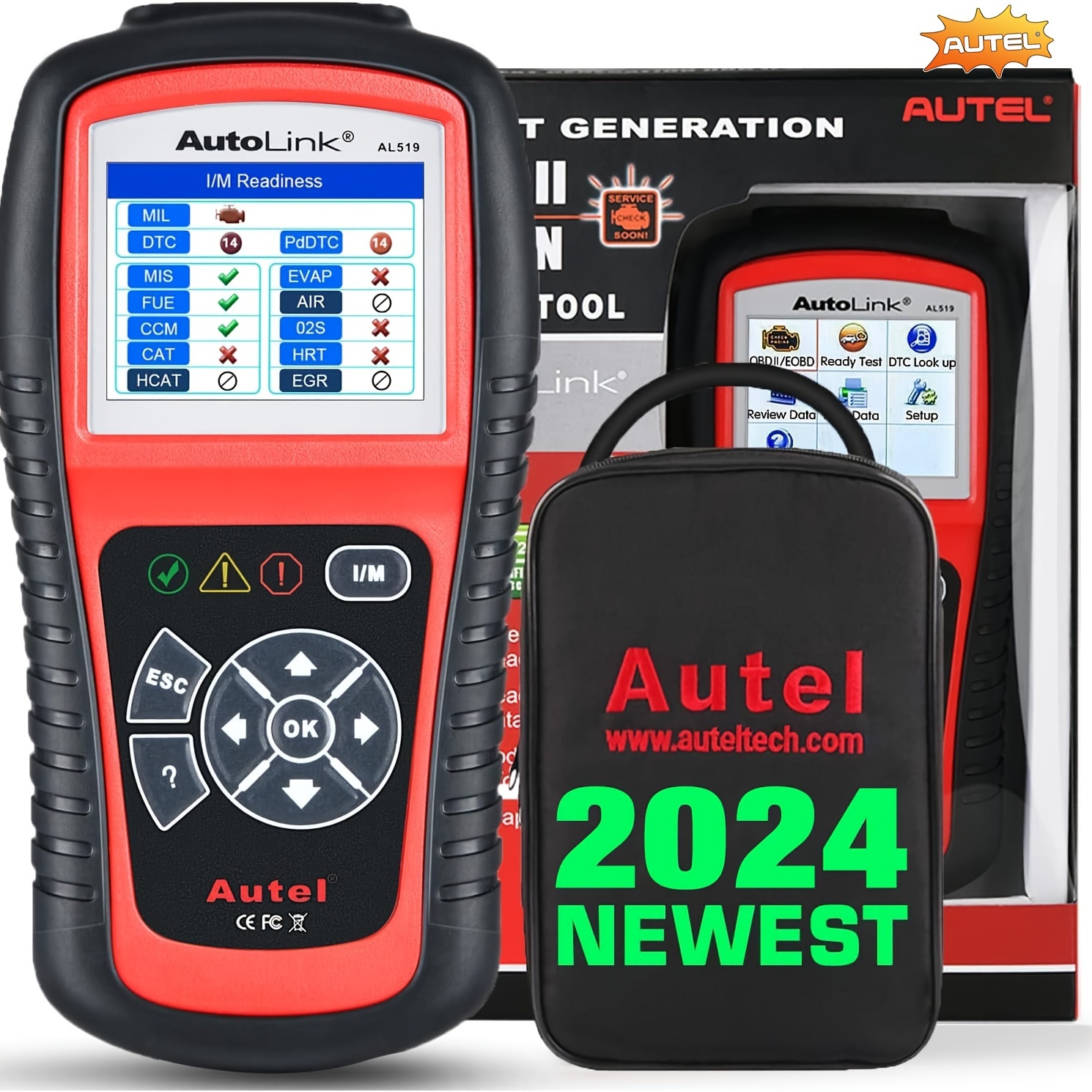 

Autel Al519 Obd2 6 Car Diagnostic Tool Can Tool, Ver. Of Al319