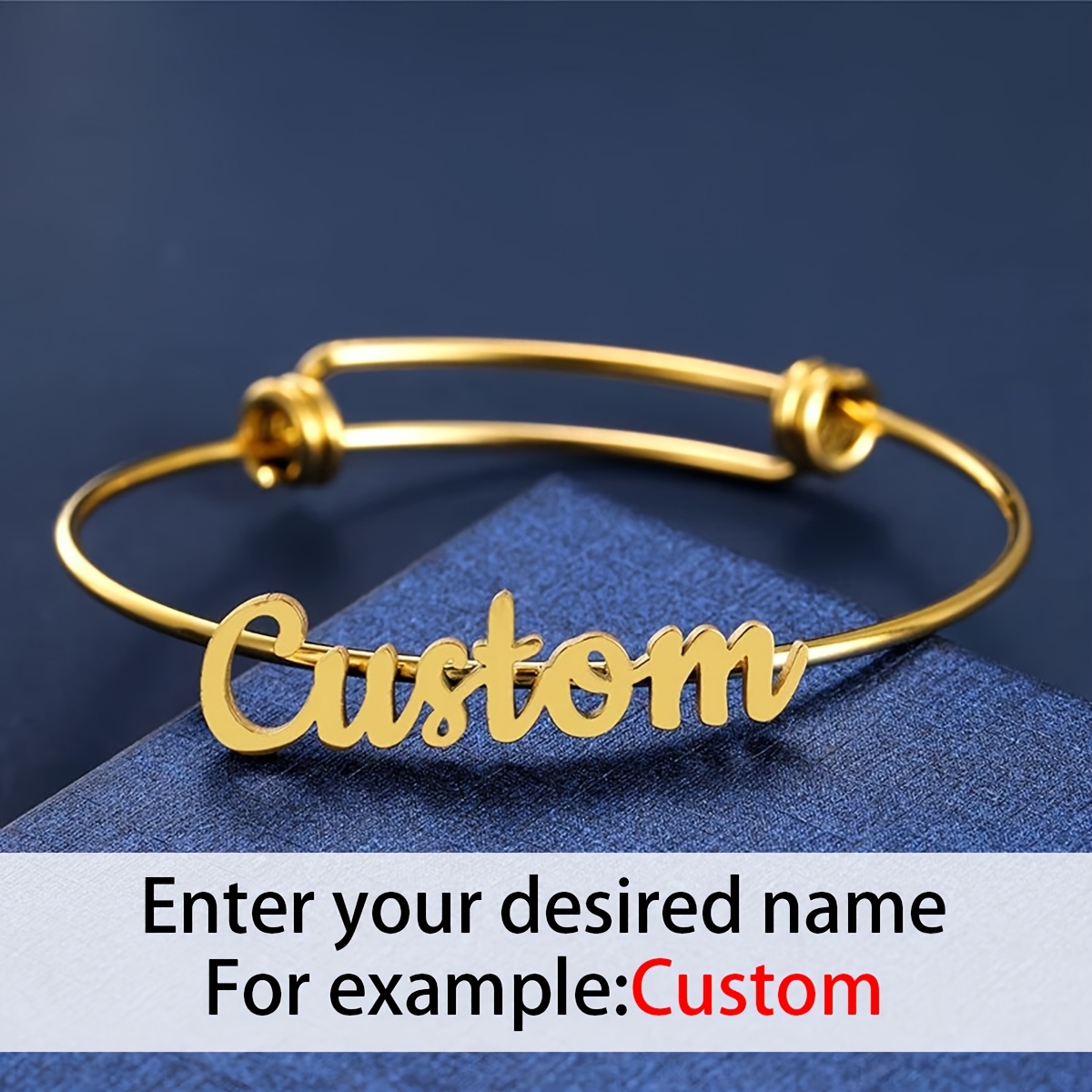 TEMU A Personalized And Exquisite Welding Bracelet With An English Name, Made Of Customizable 304l Stainless Steel, Featuring An Adjustable . This