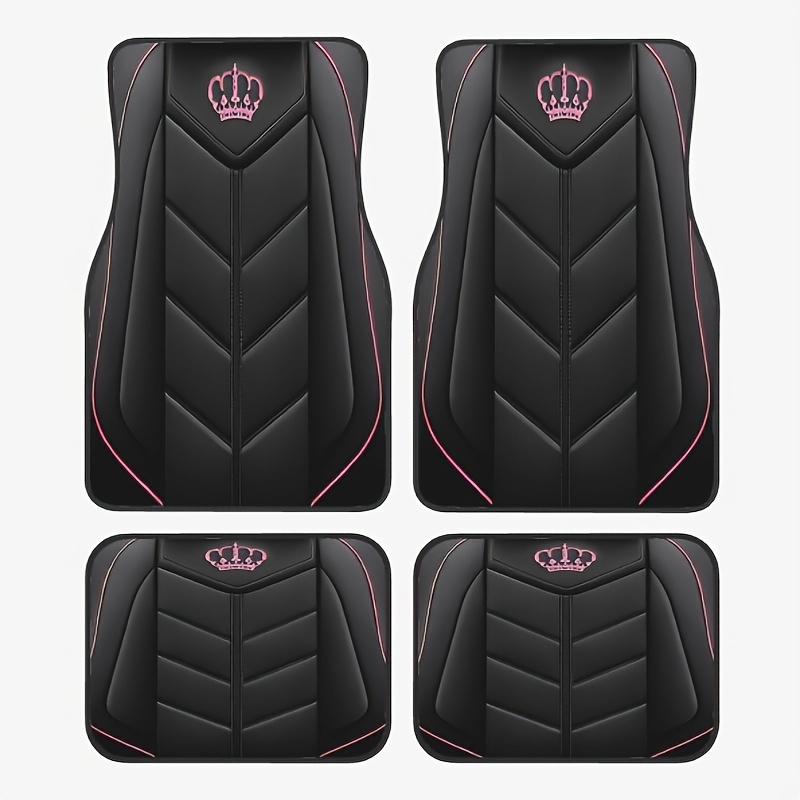 

Universal 4pcs Car Floor Mats, Non-quality - With Good-looking Design - Anti-slip, Washable, Four-season Vehicle Carpet Protection - Suitable For Cars, Trucks, Suvs - For Cars