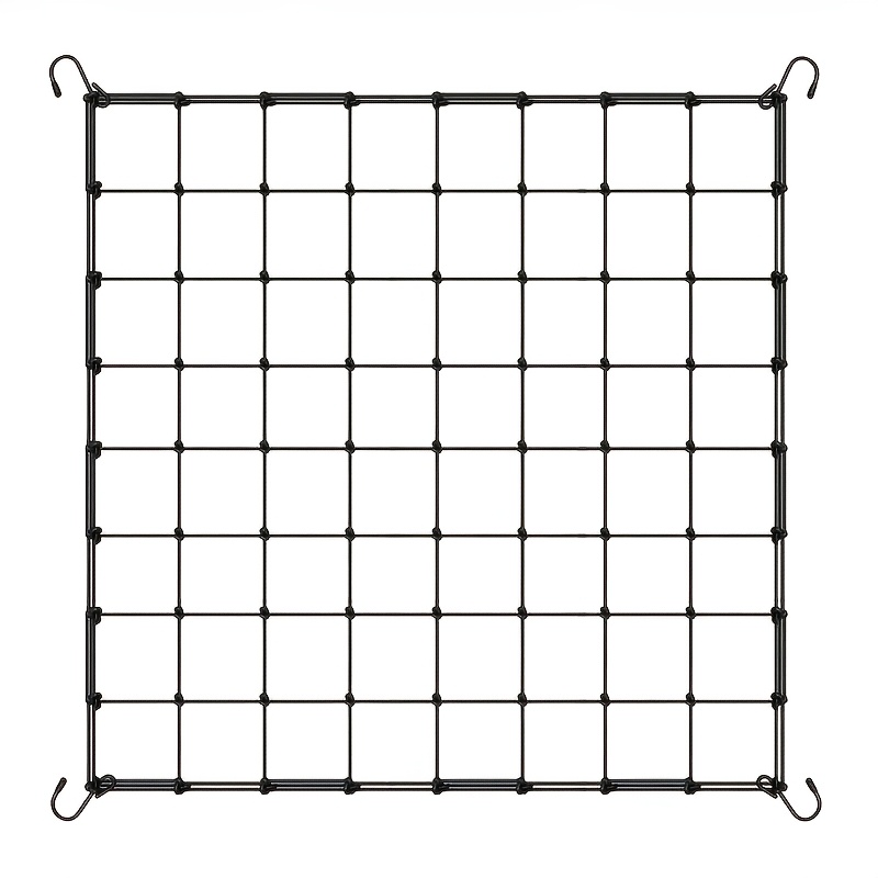 

1pc Garden Trellis Net, High-density Polyethylene Plant Support Webbing, With Steel Hooks, For Hydroponics, Greenhouse, Garden Tent, And Plant Growth Structure