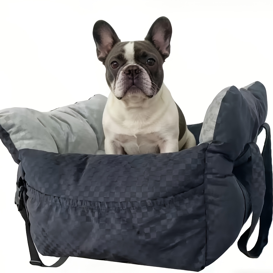 1pc Dog Car Seat Bed For Small & Medium Dogs, With Built-in Safety Belt, Anti-anxiety Calming Sofa Bed, Portable & Soft Pet Car Bed