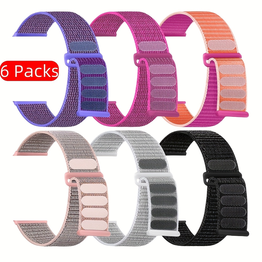 6pcs Nylon Bands For Watch - Fits 38mm To 49mm, Compatible With Watch Se2/se/-9