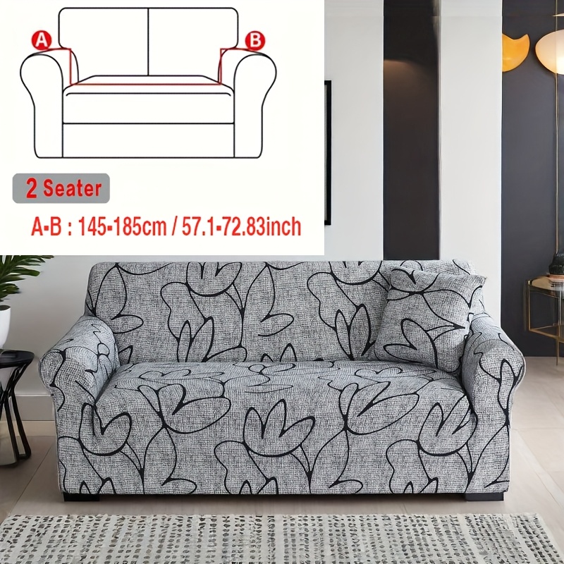 TEMU 1 de sofá y 1 de almohada (relleno no incluido) de sofá elástica de para todas , cubierta antipolvo para sofá, protector de sofá con