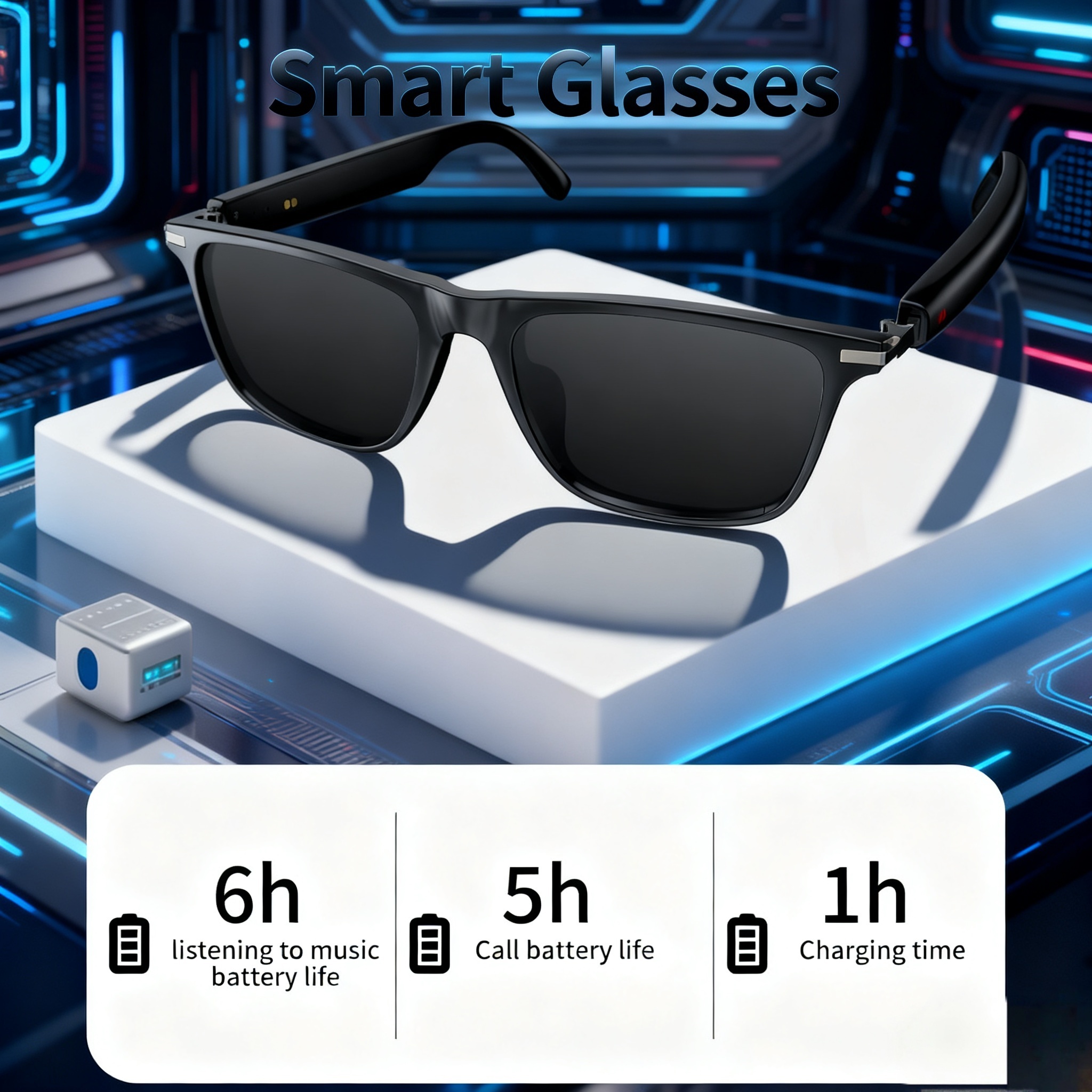 translation glasses for men women wireless 5 4 wireless audio glasses real time translator hd call music player   meeting recording cool tech gift Product details 3