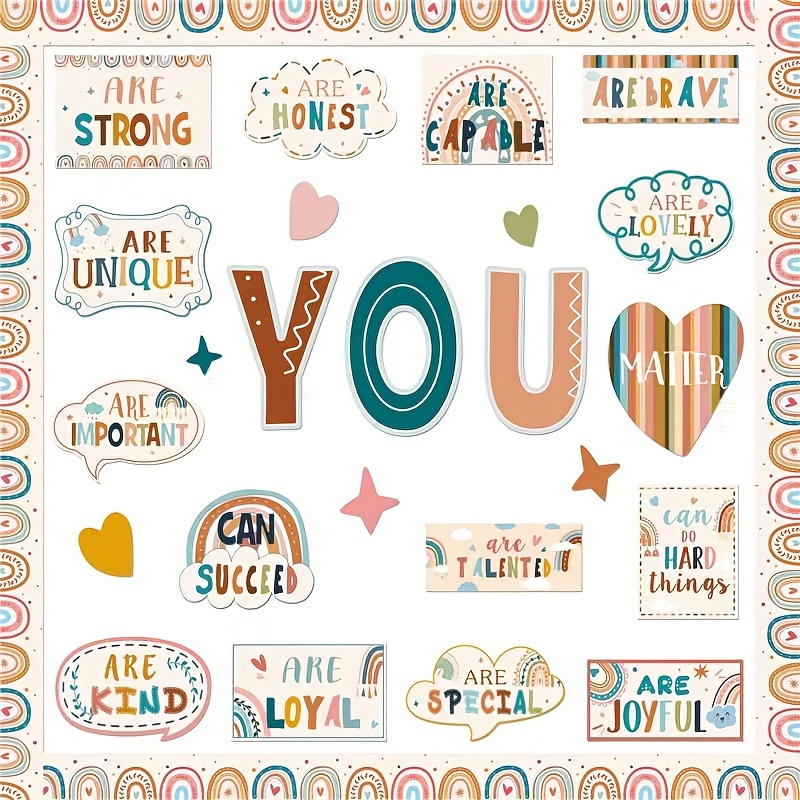 

36pcs Decor Set - Motivational Sayings & For Supplies