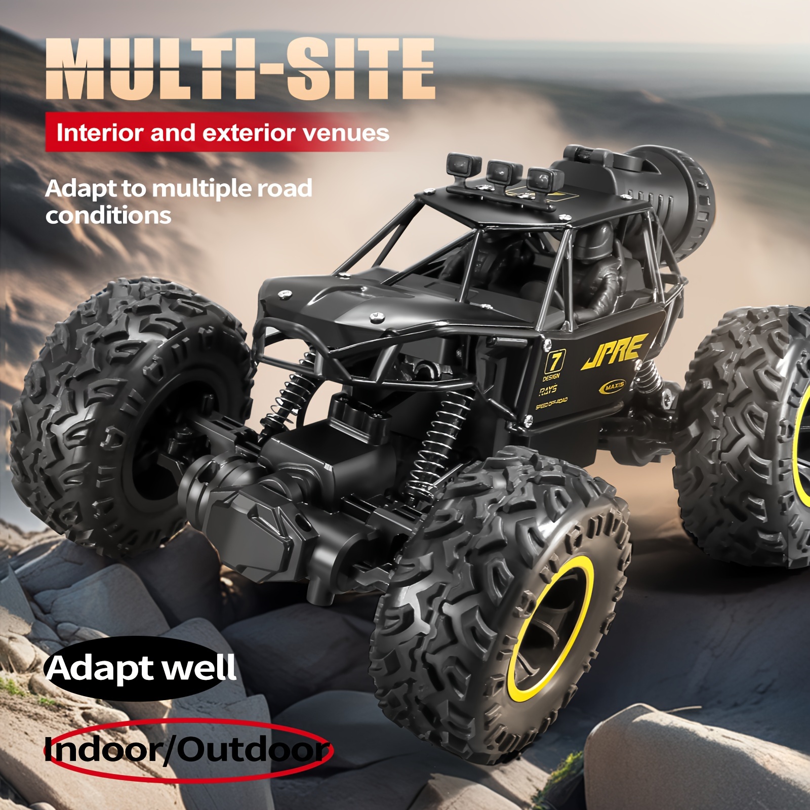 

1:16, 2.4 Ghz Off-road Car 20km/h Rc Truck, Rc Truck 2 Rechargeable Batteries For 60 Mins Play, Car Tail Blue Remote Control Car