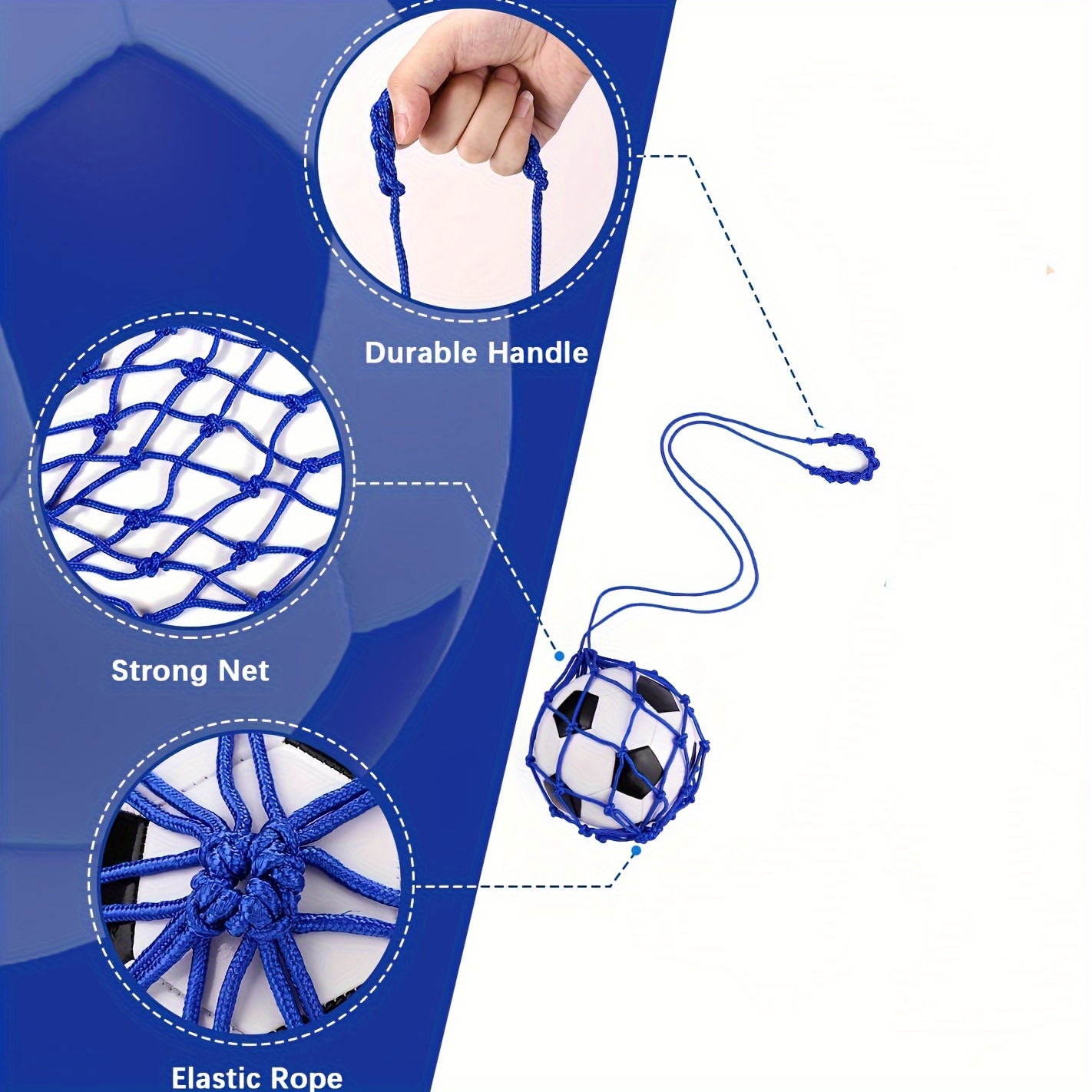 Kick Trainer, Soccer Ball Net Kicker, Fits Ball Size 3, 4, 5, Solo Soccer Kick Practice Training Aid,  Trainer Juggling Net