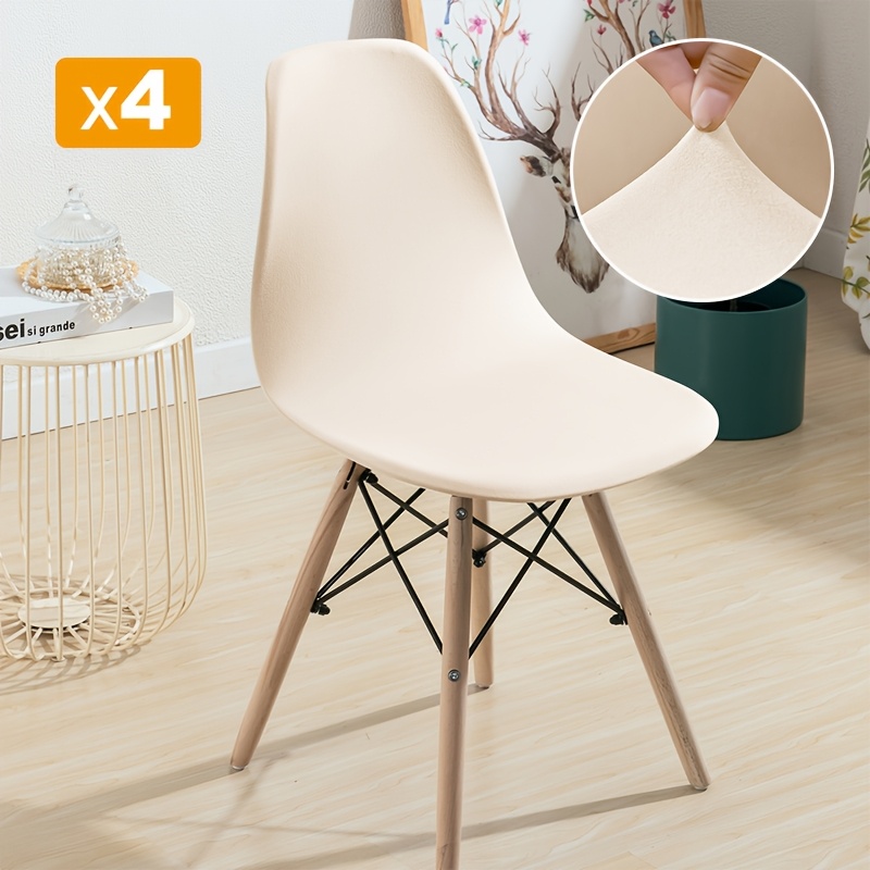 TEMU Lot de 4/6 housses de chaise extensibles en tissu Y Fiber pour maison et hôtel, housses pour chaise , housses pour chaise de salle à manger
