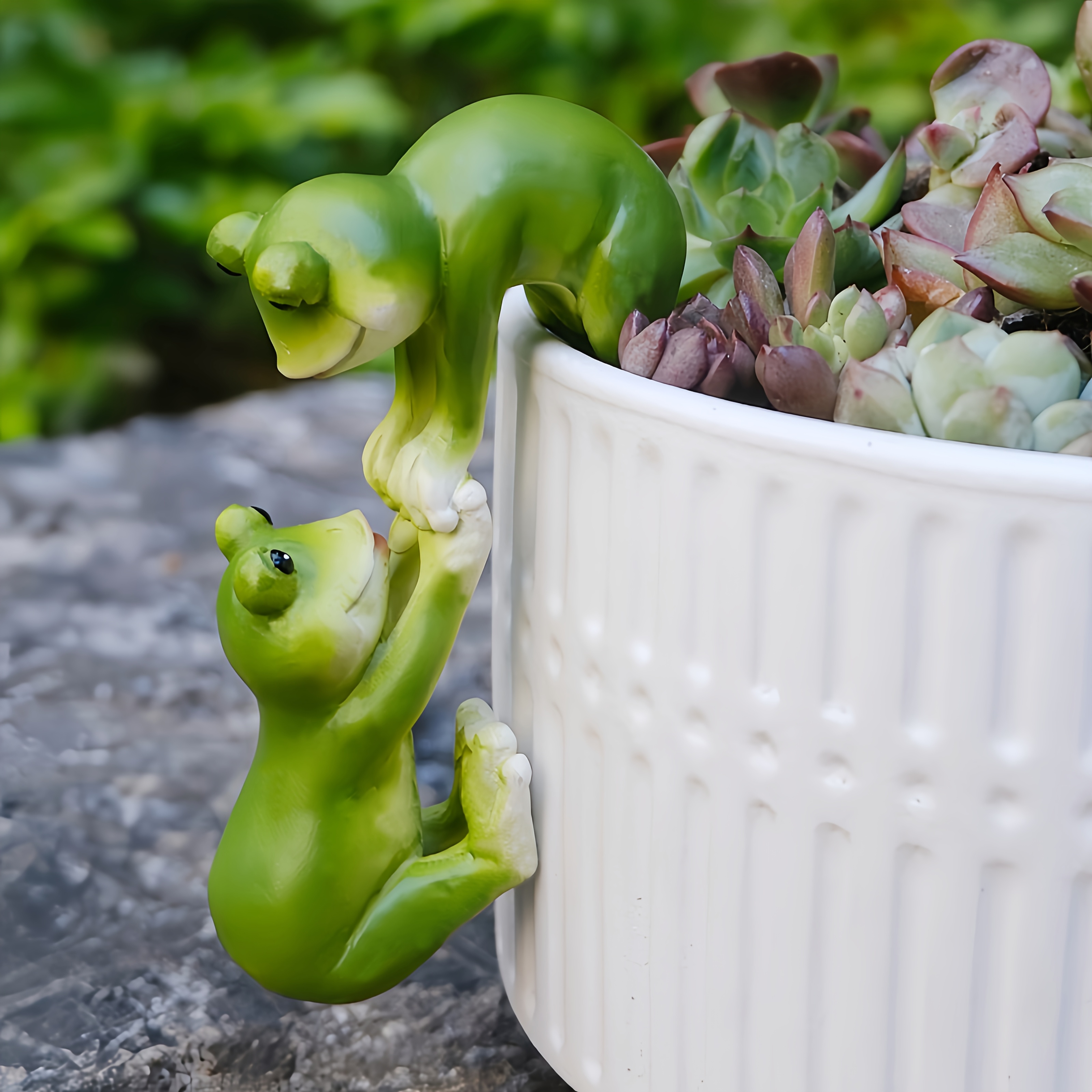 E-shop Eine bezaubernde -Pull-Griff-Resin-Statue - eine skurrile Gartendekoration für Außenbereiche wie Höfe, Rasenflächen, Veranden, Balkone und