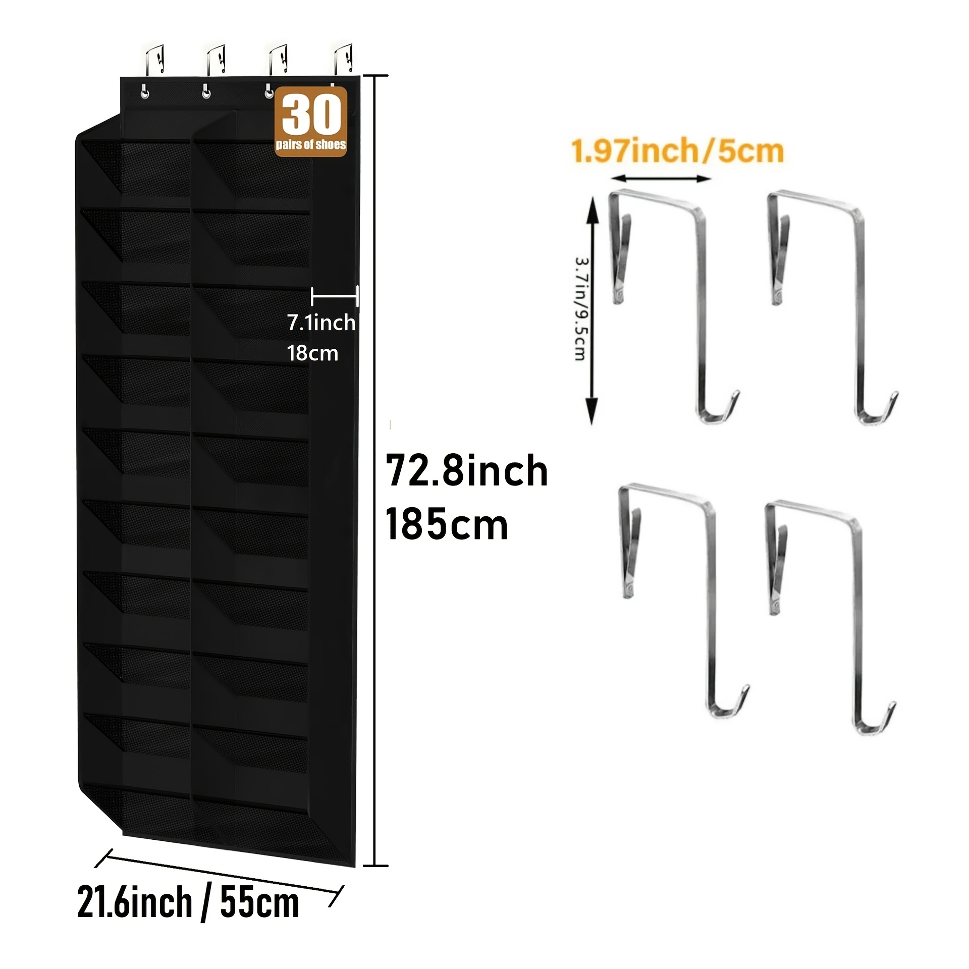 TEMU Large Capacity 20-slot Mesh Shoe Storage Bag