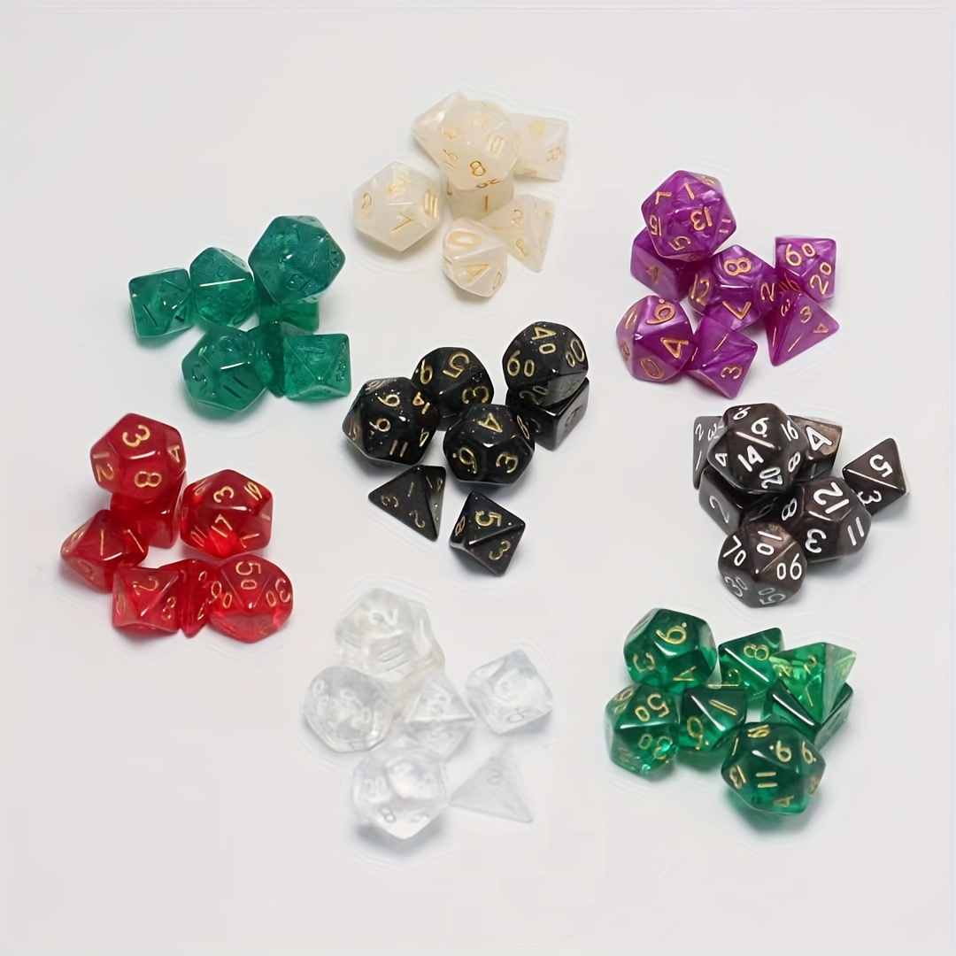 

56-piece Polyhedral Dice Set: Action- Role-playing Dice For Gamers 14 And Up