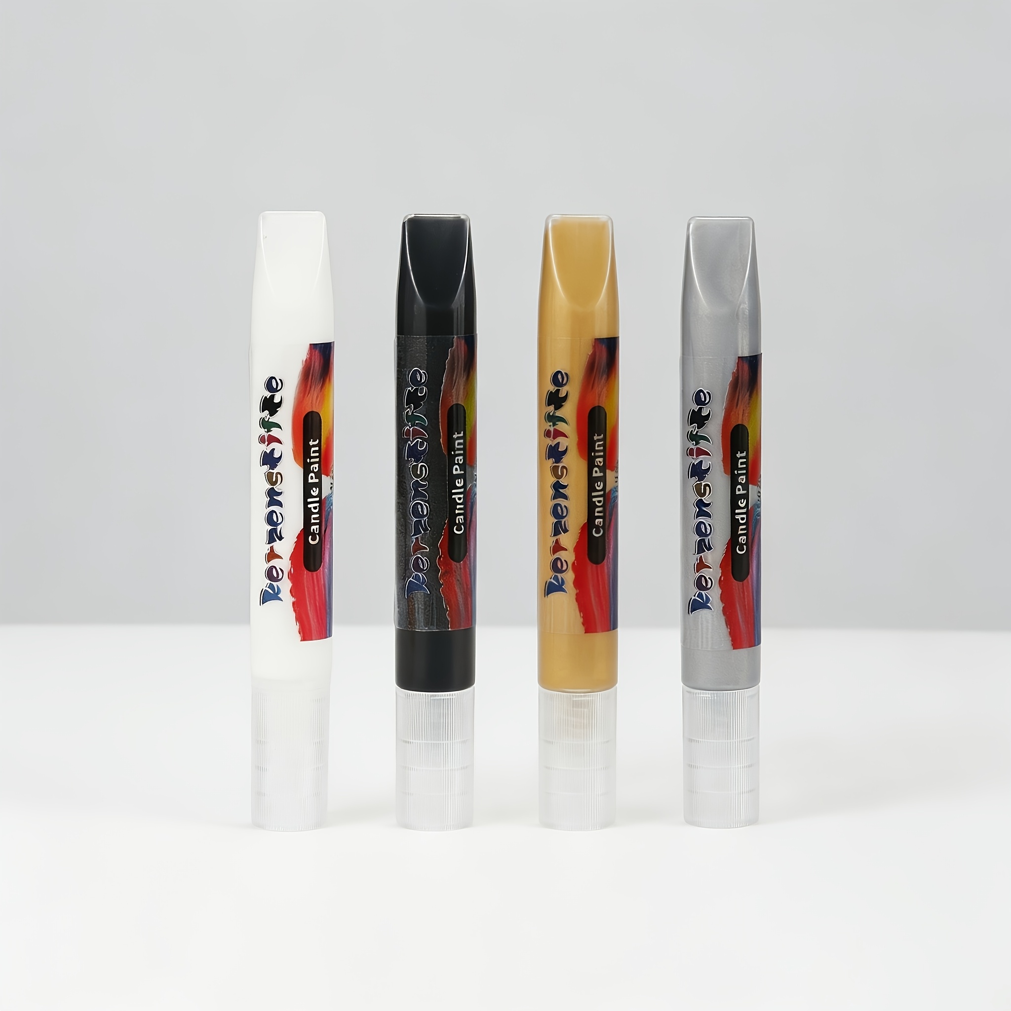 TEMU For Professional Art Use 4pcs Set Of 3d Wax Outline Pens, Wax Drawing Tools Suitable For Diy Candle Wax Printing, Decorative Purposes, Easter