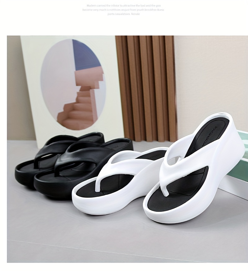 womens   flip flops with arch support casual slide sandals for indoor outdoor summer patio pool non slip eva sole Product details 9