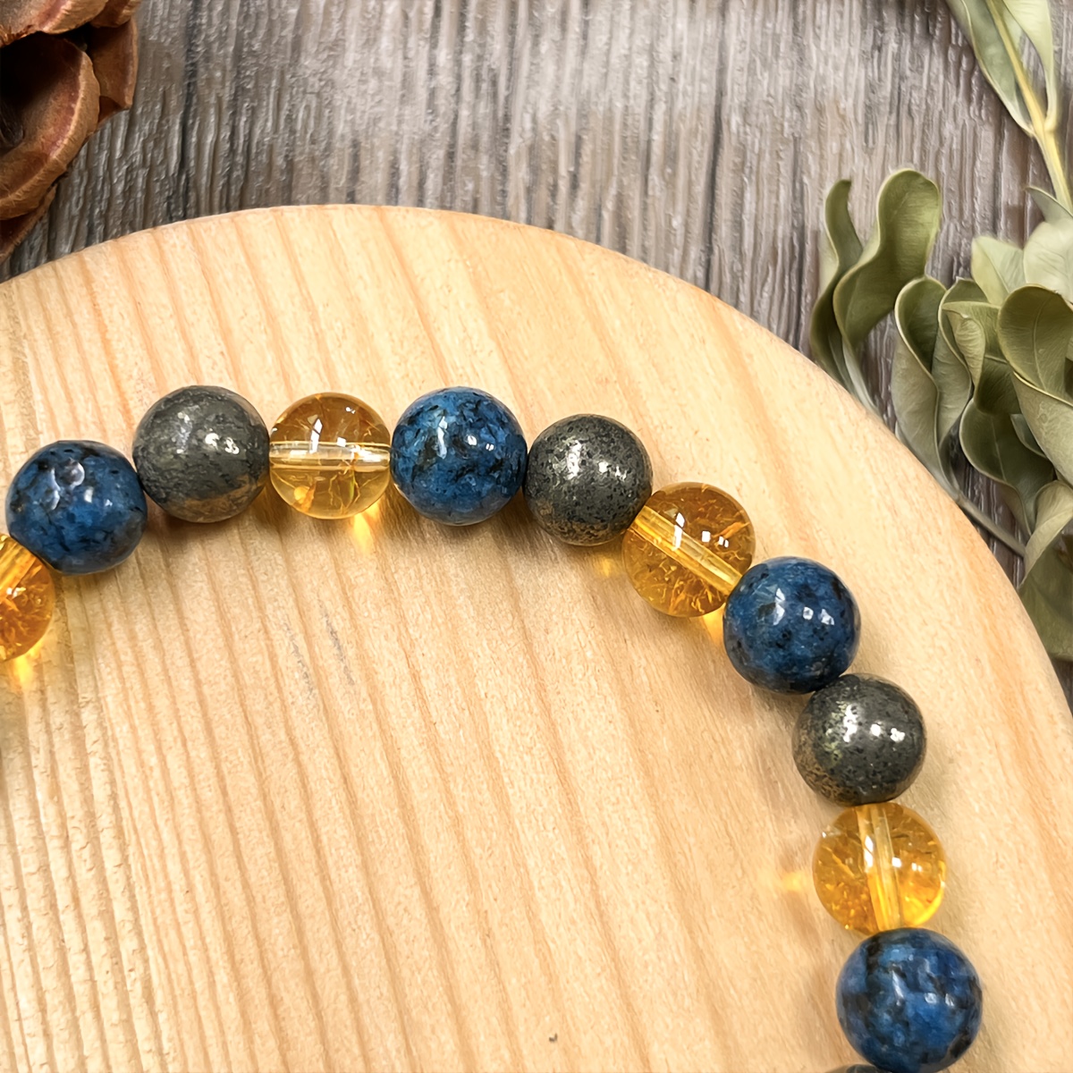 Wealth-Attracting Natural Crystal Bracelet, Good Luck Charm