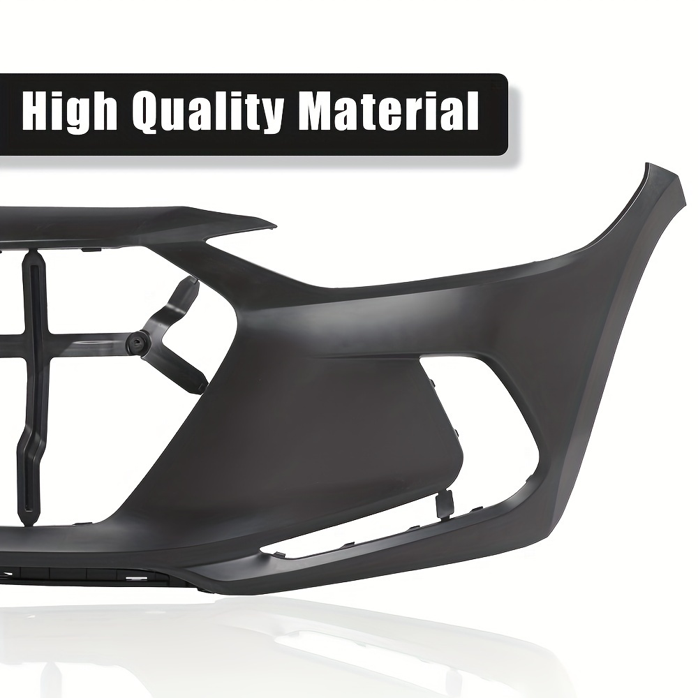 Front Bumper Cover For 2017-2018 Hyundai Elantra Sedan - Black Unfinished Plastic Replacement (ylwspeed20)