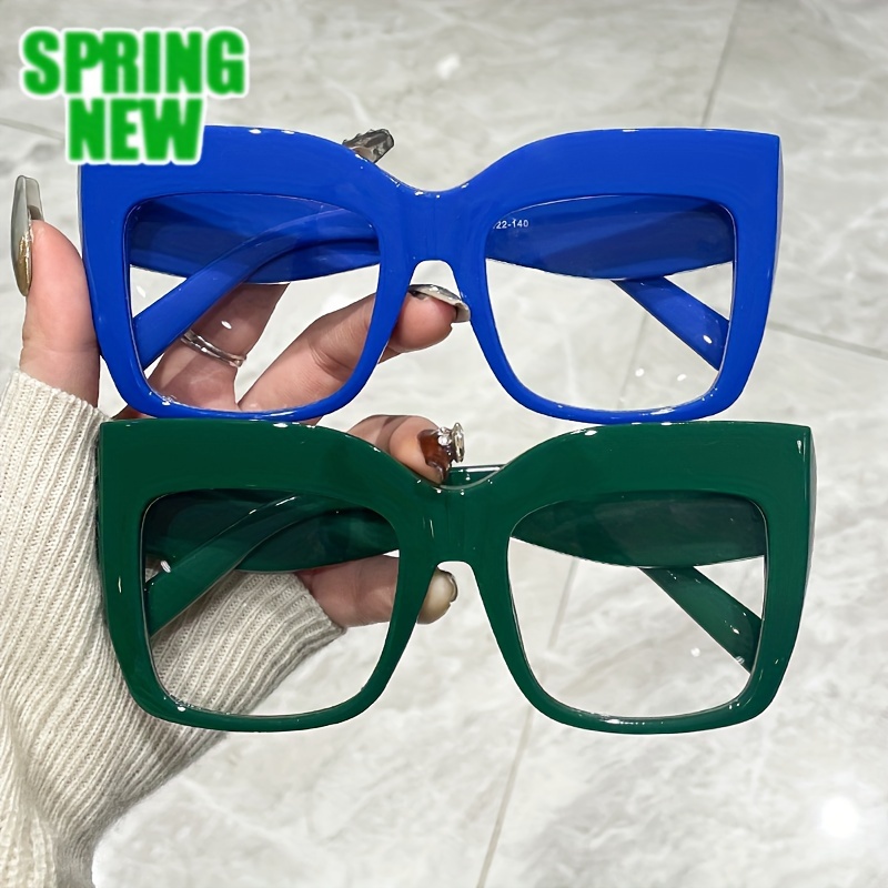 

2pcs Fashion Large-framed Glasses Ladies And Men Fashion Glasses Outdoor Party Decorations Gifts Ideal Choice