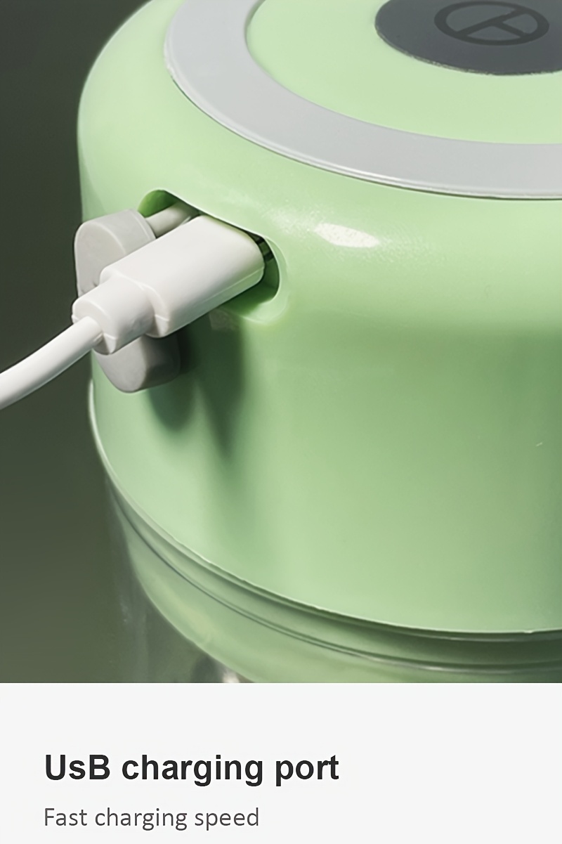 mini kitchen rechargeable garlic chopper with   steel blade durable pp material usb charging 1200 rpm motor   for garlic peppers onions     small kitchens garlic crusher Product details 2