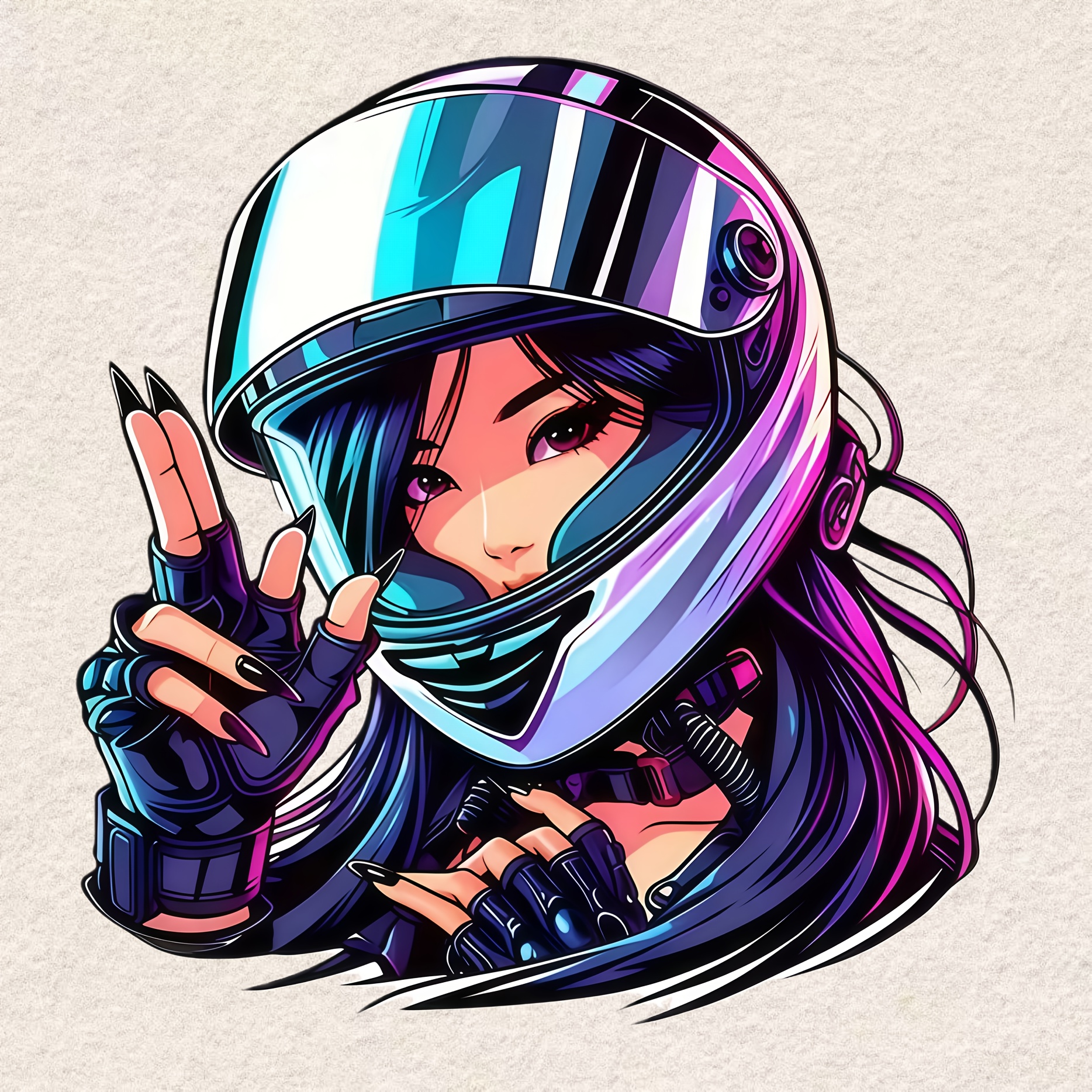 anime motorcycle stickers - Denmark