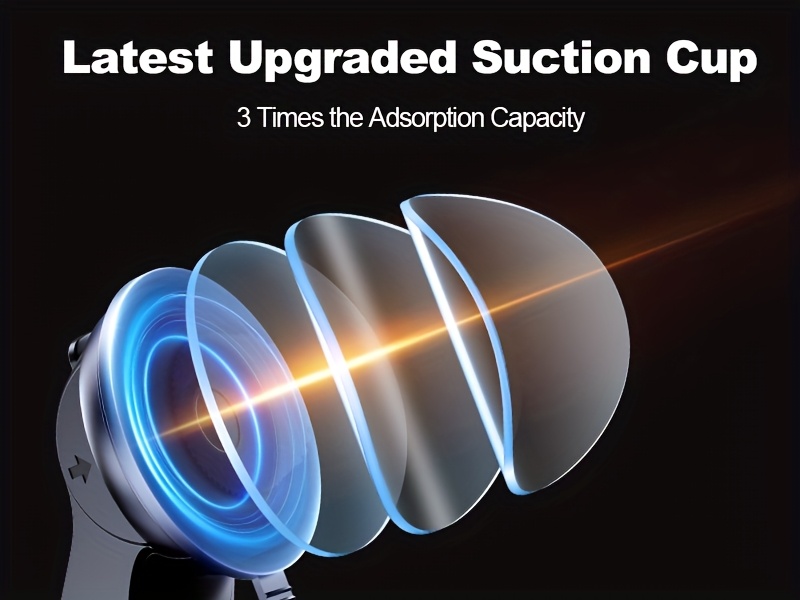 BABACOM 3-in-1 Multifunctionele Mobiele Telefoonhouder Auto Zuignap met Superieure Griptechnologie voor dashboard, luchtroosters, bureaublad, 360° Draaibaar en Eénhandige Ontgrendeling Auto Mobiele Telefoonhouder voor 10,16-17,78 cm Telefoon