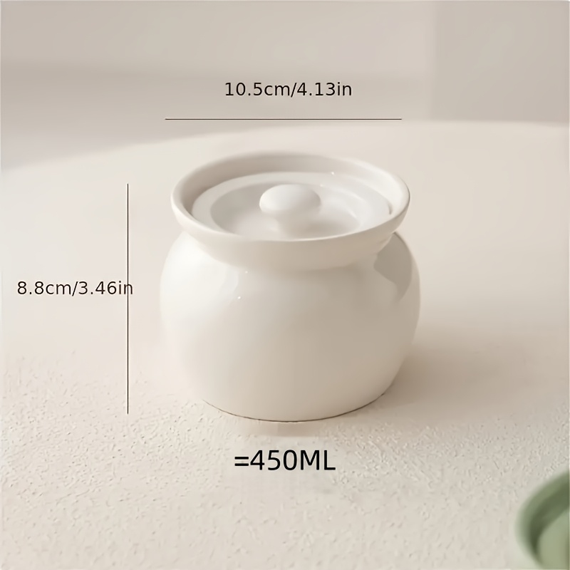 TEMU Ceramic Water-separated Pot Household Steaming Pot Stew Pot Soup Clay Pot Soup Clay Pot 1 Person Pot