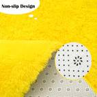 ultra soft plush area rug for bedroom living room non shedding machine washable home decor in blue