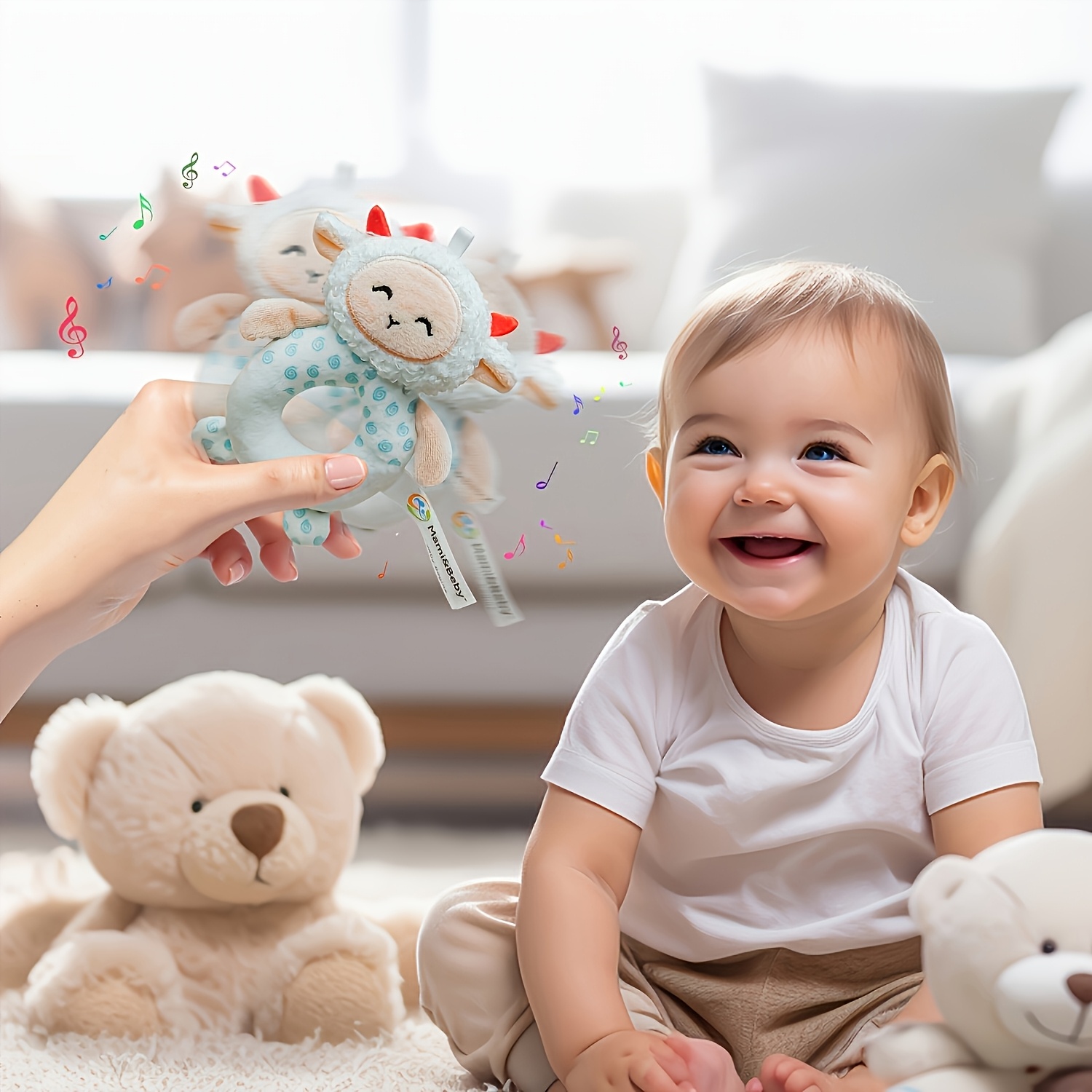 Forest Animal Series Baby Hand-Held Bell Toy