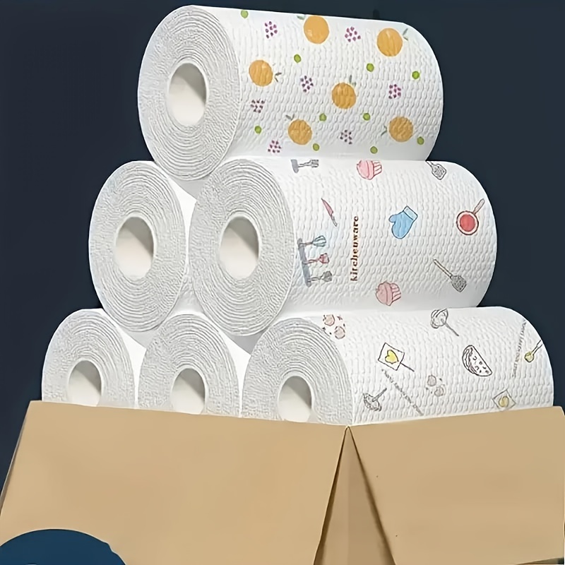 400pcs lazy rags disposable kitchen cleaning cloths washable wet and dry towels dishwashing cloths non stick oil rags oil removal wipes household rags dry cloths cleaning supplies cleaning tools christmas supplies