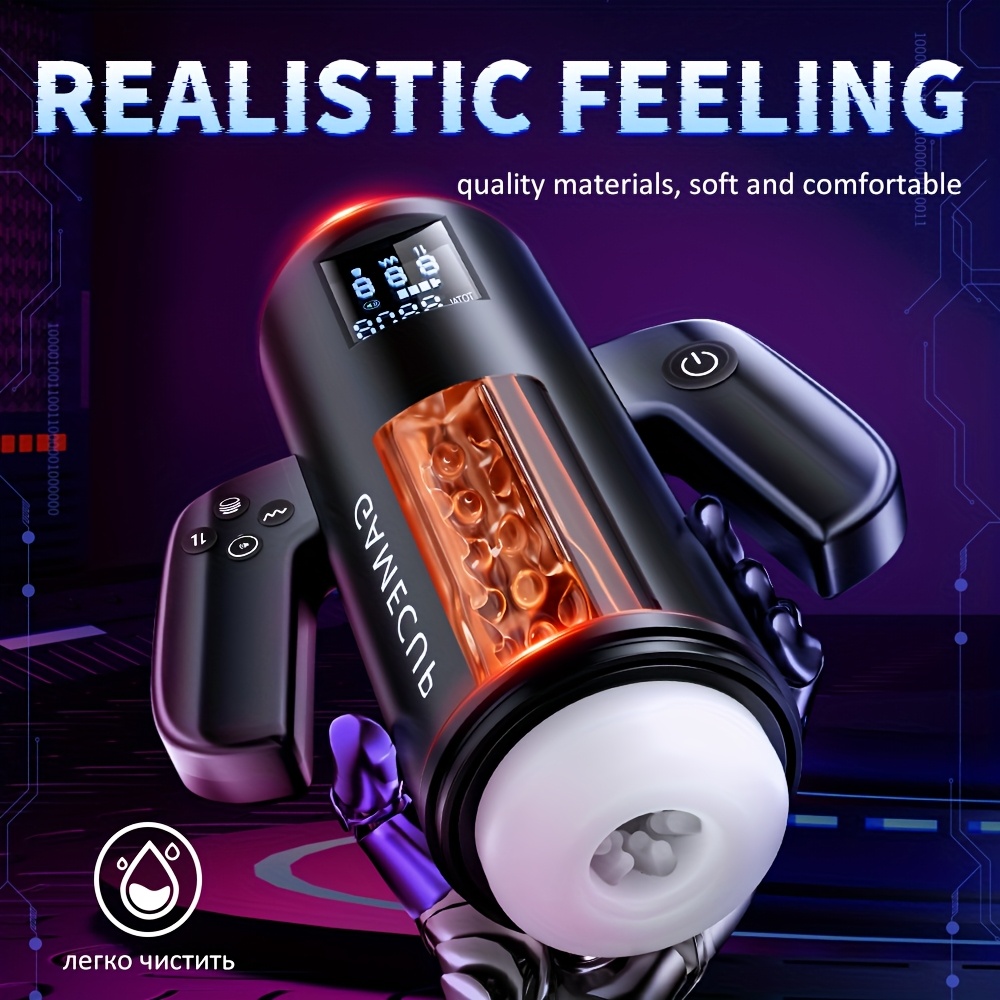 Male Masturbator Adult Sex Toys for Men Automatic Male Sex Toys Sex Toy Machine with 9 Vibration Patterns 4 Thrusting Modes 4 Suction Patterns, Blowjob Pocket Pussy Stroker Mens Masturbators Cup Pocket Pussy for Men