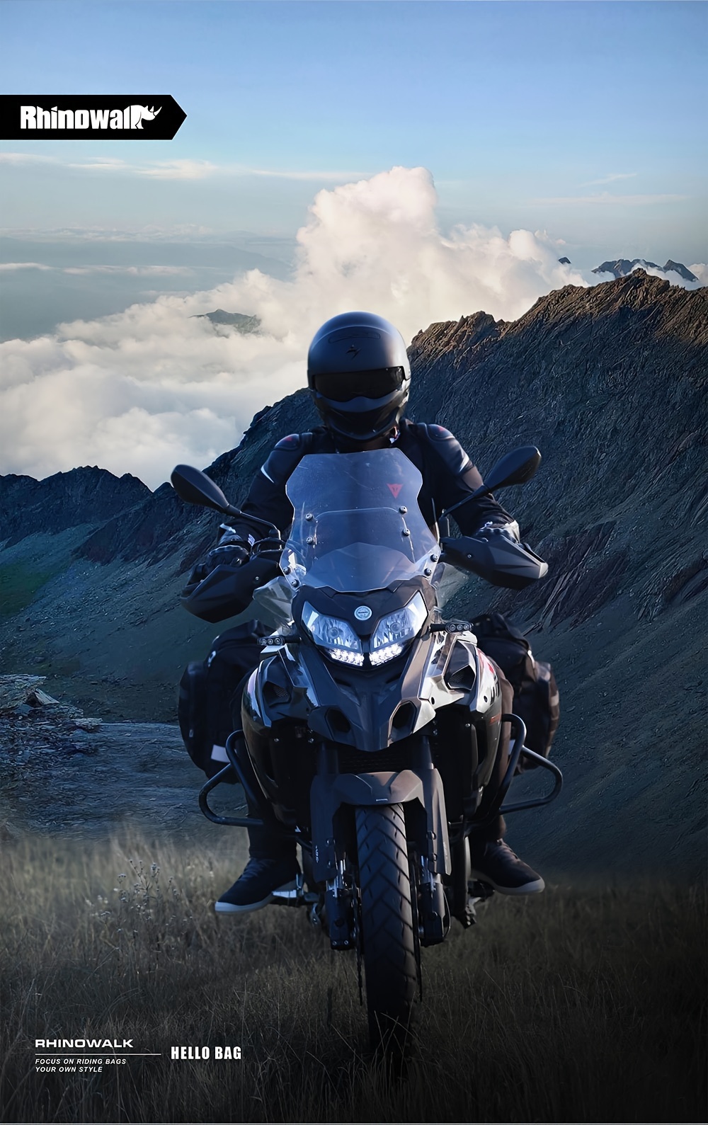 Motorcycle Backpack For Men Rhinowalk 20L Motorcycle Bag Side