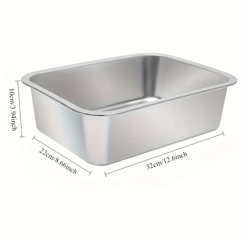 Image of 1pc Stainless Cake Pan - Heavy Duty Bottom Oven Baking Mold, Perfect For Baking Velvet Cakes, Breads And Desserts - Durable And Easy To , Ideal For Home Bakers And Baking Enthusiasts (great Gift Idea)