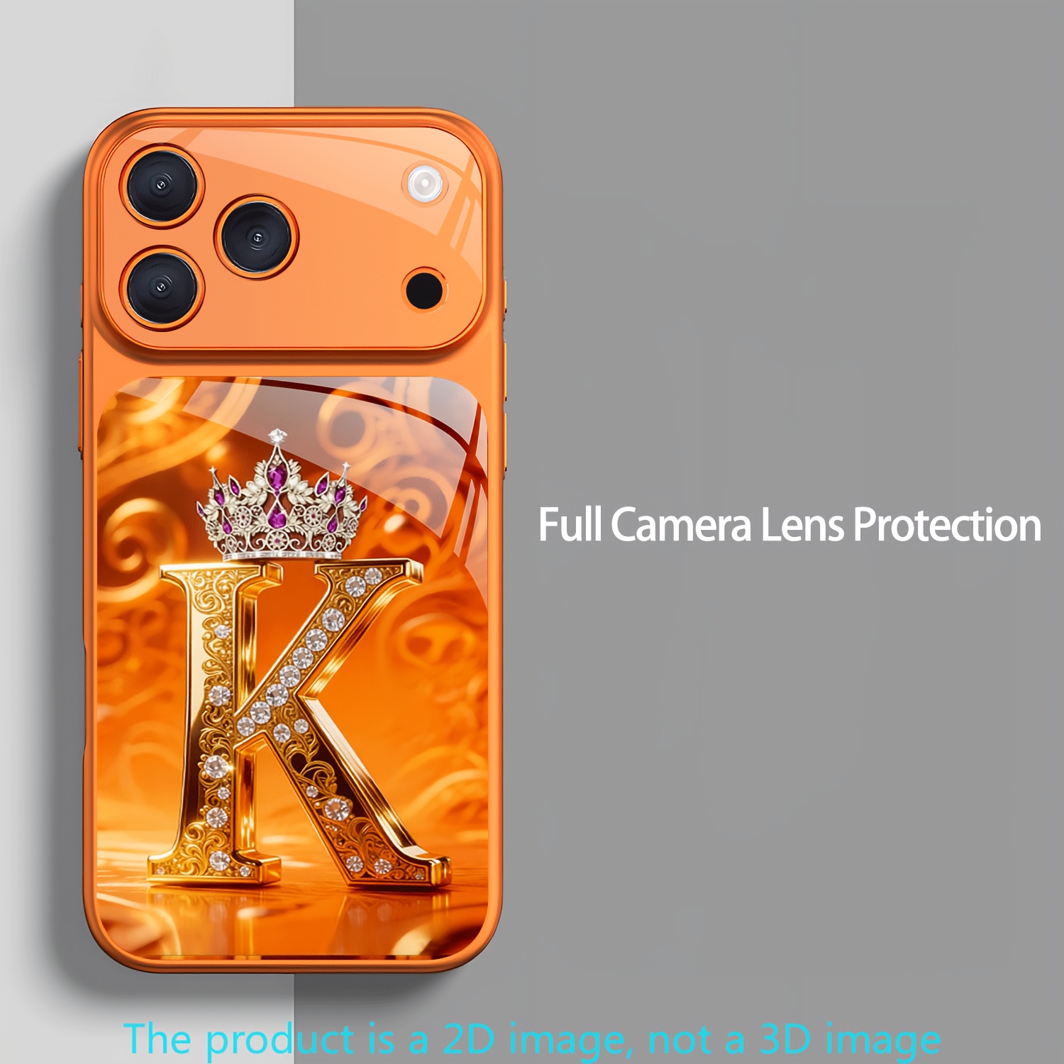 TEMU Phone Case: Golden Letter 