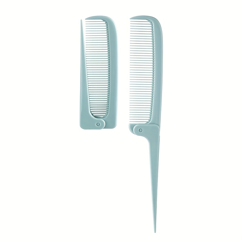 TEMU 1pc Of Foldable Comb, Travel Portable Comb, 360° Foldable Design, Essential For Home And Outdoor Hairstyle Styling, Outdoor Travel Hairdressing