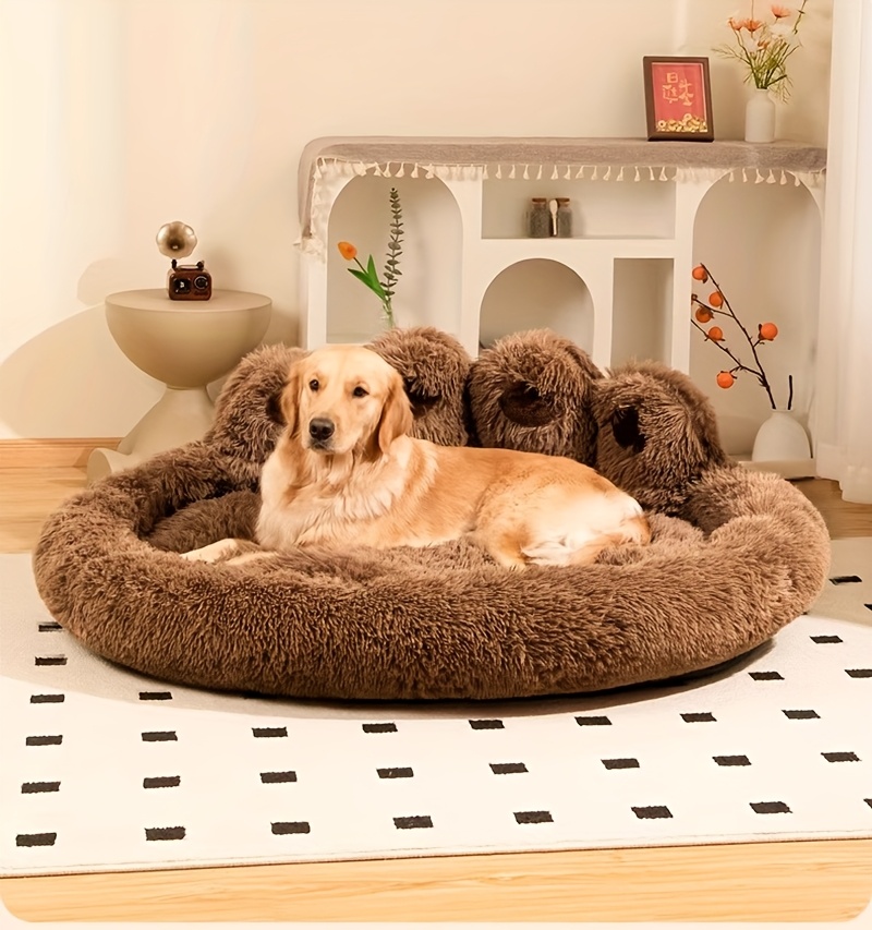 extra large   plush pet bed soft   fur   cat lounger warm anti slipcushion for small medium 8 large breeds cozy   for   Product details 1