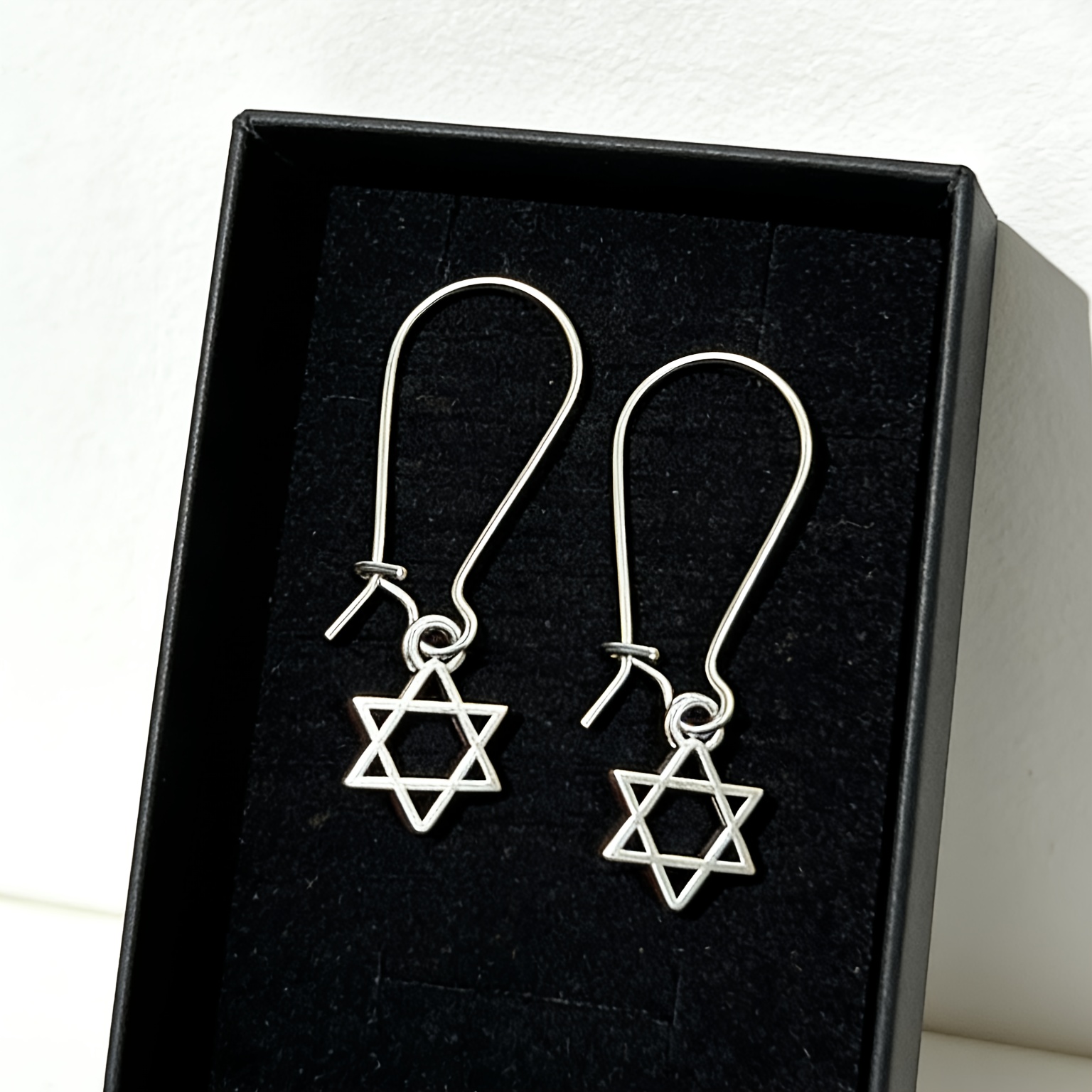 Mysterious Hexagram Guardian Drop Earrings — Unique Gift for Her