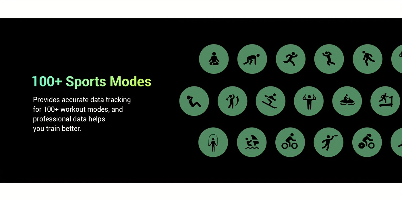 Montre intelligente pour homme avec suivi de la qualité du sommeil nocturne, batterie 900mAh, appels sans fil, chronomètre et minuterie, torche et boussole intégrées, écran HD 2.01 pouces, suivi du cycle menstruel féminin, calculateur de dépense calorique, plus de 100 modes sportifs, suivi d'activité physique, deux s interchangeables, cadeau idéal pour la famille.