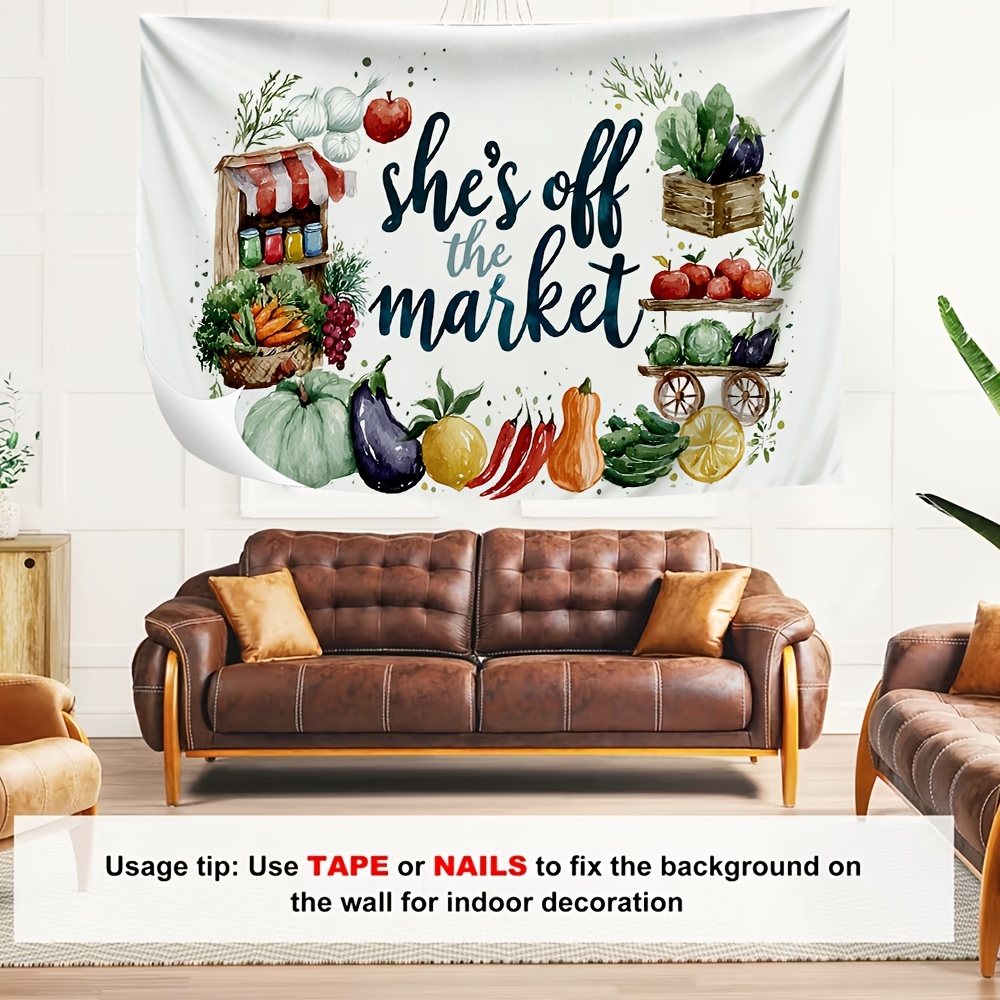 Photography Backdrop 2D Flat Printing Farmers Market Wedding Decor
