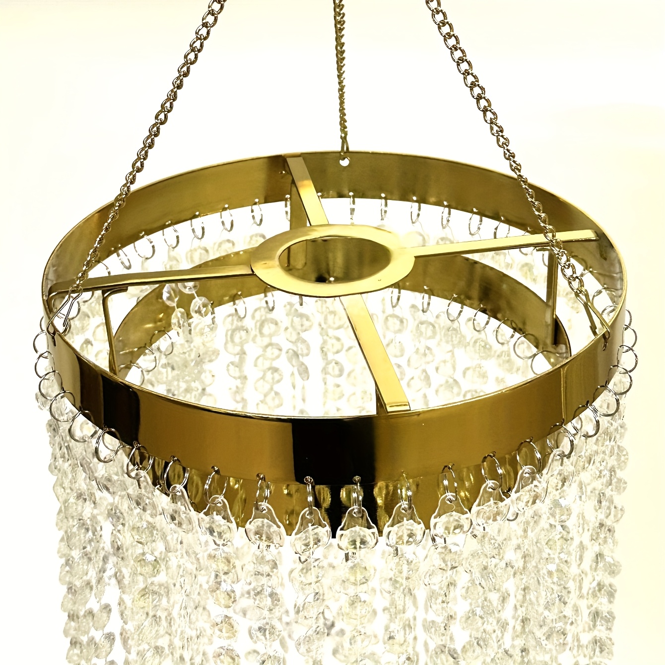 elegant s shaped party and wedding decorative hanging chandelier   reusable thick plastic material ideal for creative birthday and event settings event decoration elegant chandelier flowing design details 7