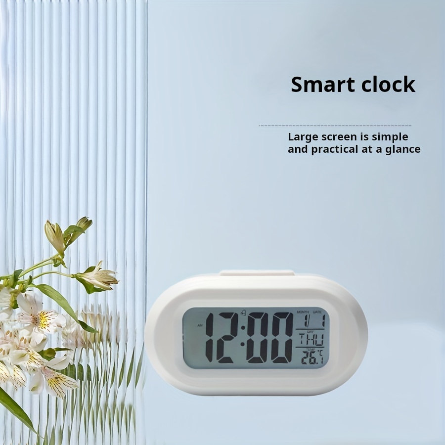 

1pc Alarm , Electronic Desk , , Day, Display, Table , Abs Plastic, For