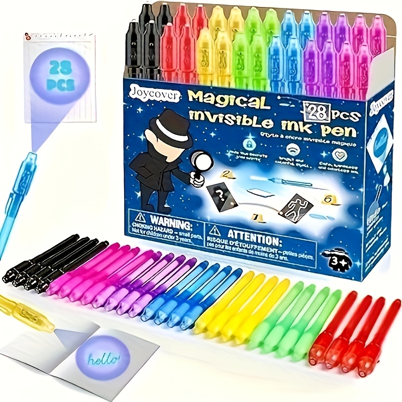 

Pen, 28pcs For Kids With Uv Marker For , Birthday Party Favors For Kids, Classroom Prize Stuffers, For Boys Girls