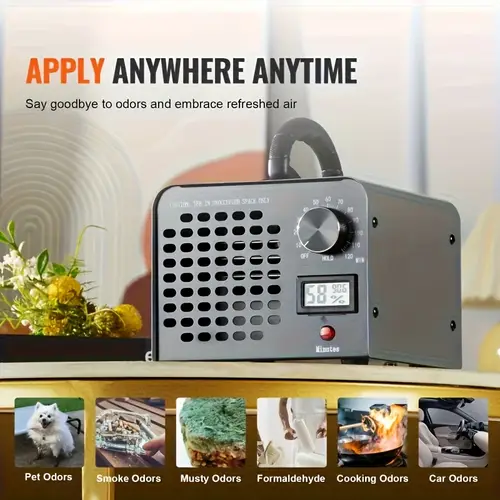 40 000mg h ozone generator commercial ozone machine odor removal high capacity o3 ionizer deodorizer for home bedroom smoke pet and paint odor removal timer function