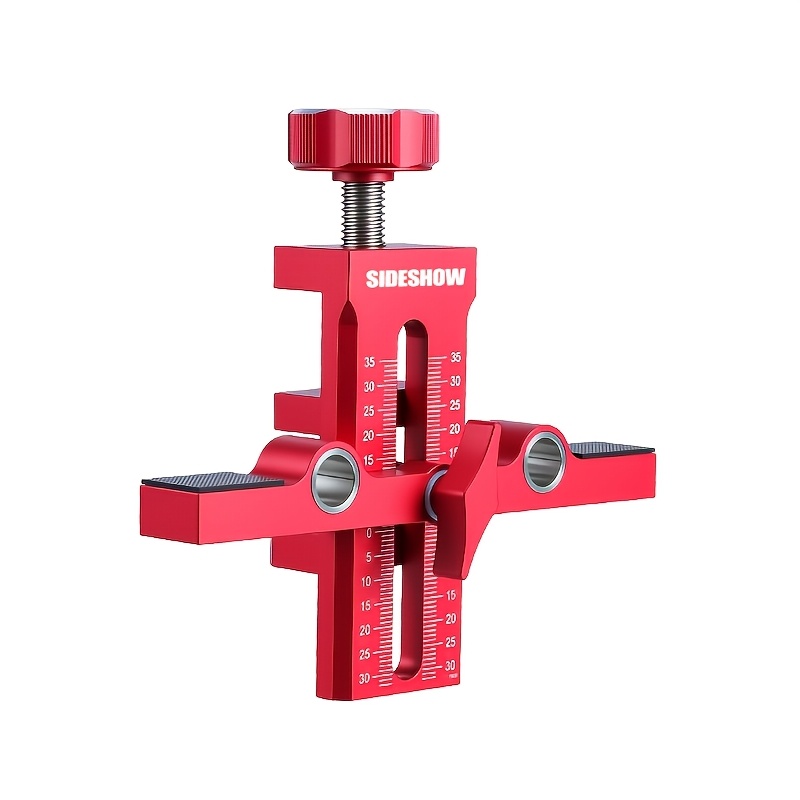 TEMU Heavy-duty Adjustable Cabinet Door Hinge Clamp - 2-in-1 Multi-functional Installation Tool With Dual-hole Design & Precision Alignment,