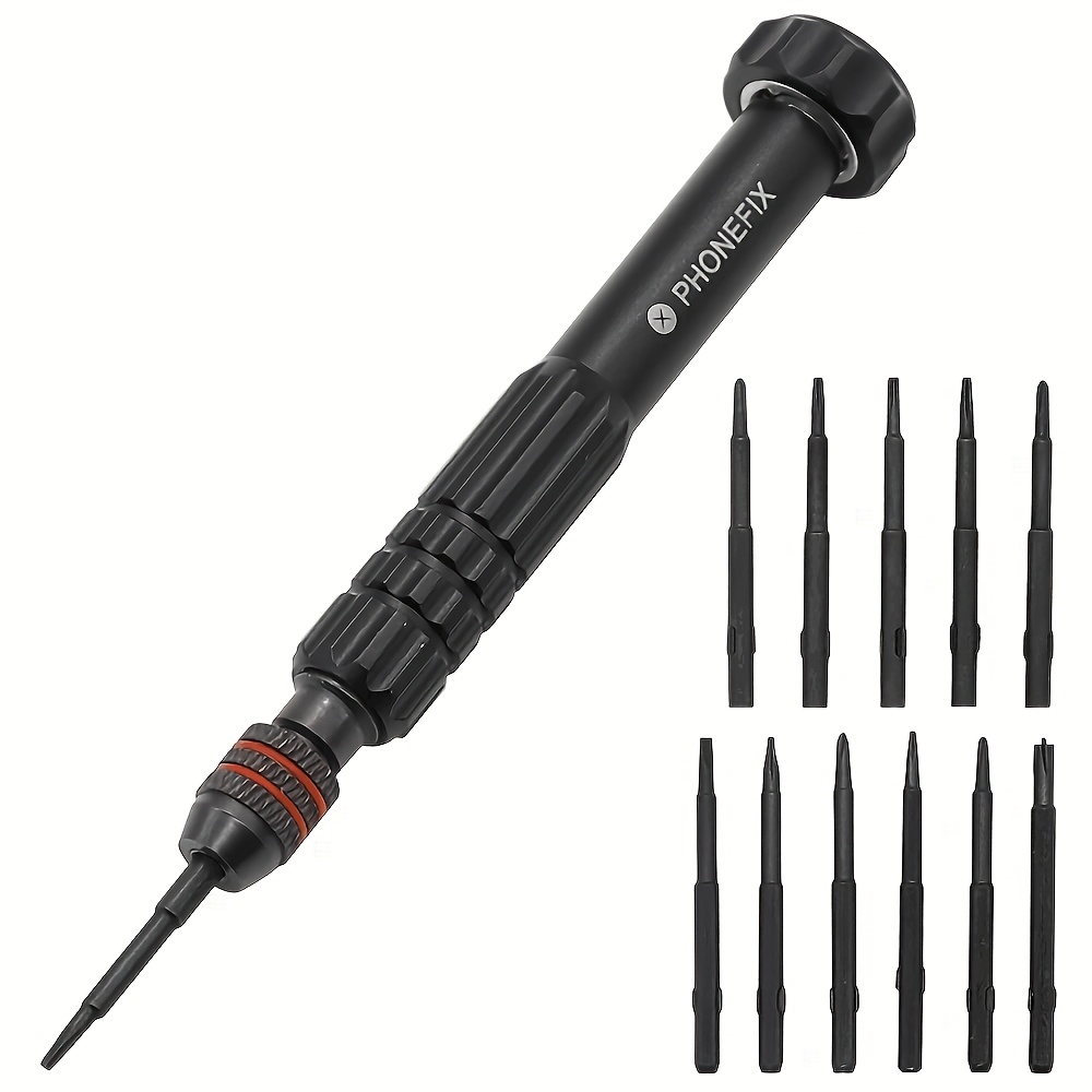 12pcs Screwdriver Bits Precision Screwdriver Set Torx Cross Screw Driver Maintenance Tools For Iphone Cell Phones Open Tool Kit