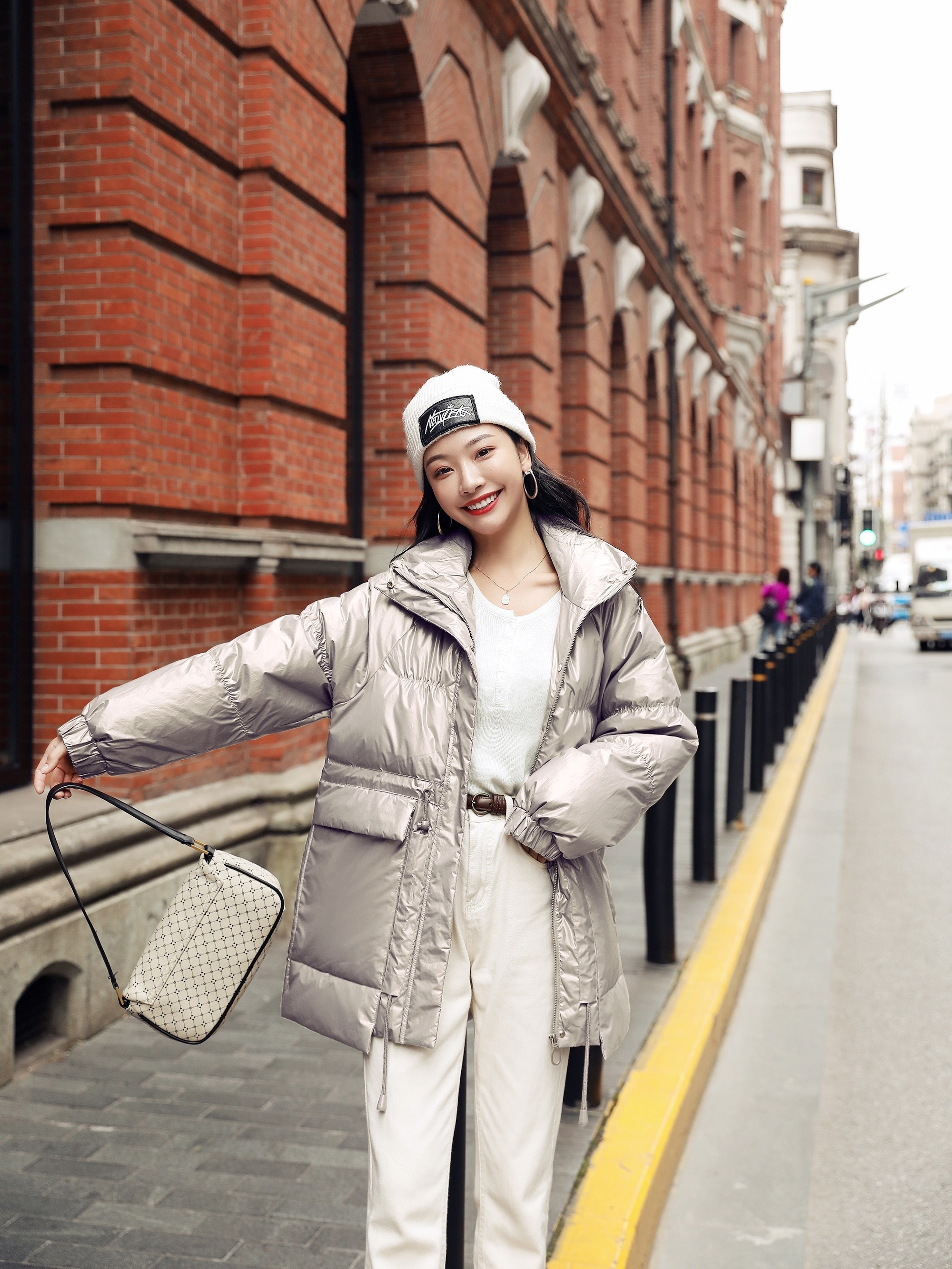 chaqueta plumón oca mujer elegante abrigo invierno Temu Mexico