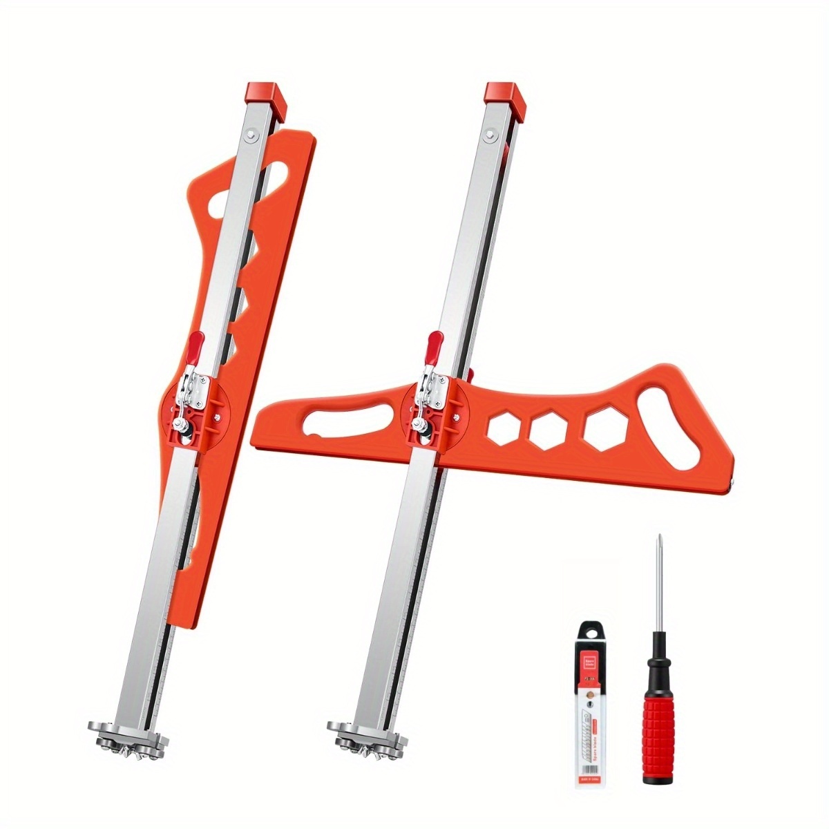 Drywall Cutting Tool Foldable Drywall Cutter For Wall, Build, Decoration - Gypsum Board Cutting With 19 Wheels (orange)